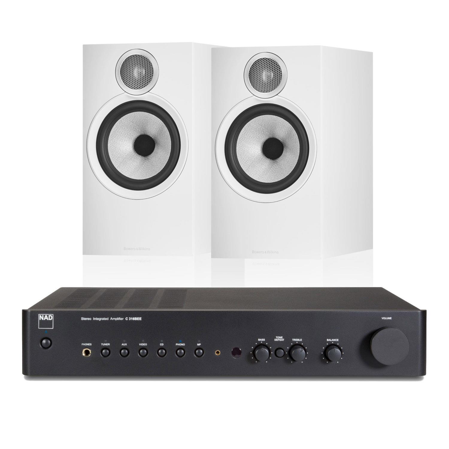 NAD C 316BEE V2 Integrated Amplifier<br>Bowers & Wilkins 606 S3 Speakers