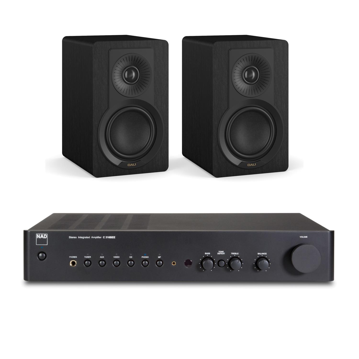 NAD C 316BEE V2 Amplifier DALI KUPID Speakers
