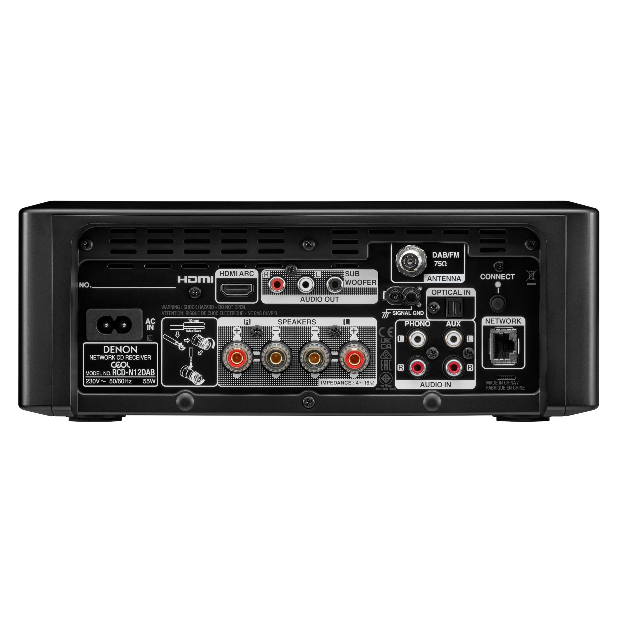 Denon CEOL RCD-N12DAB<br>CD/DAB/Streaming System 