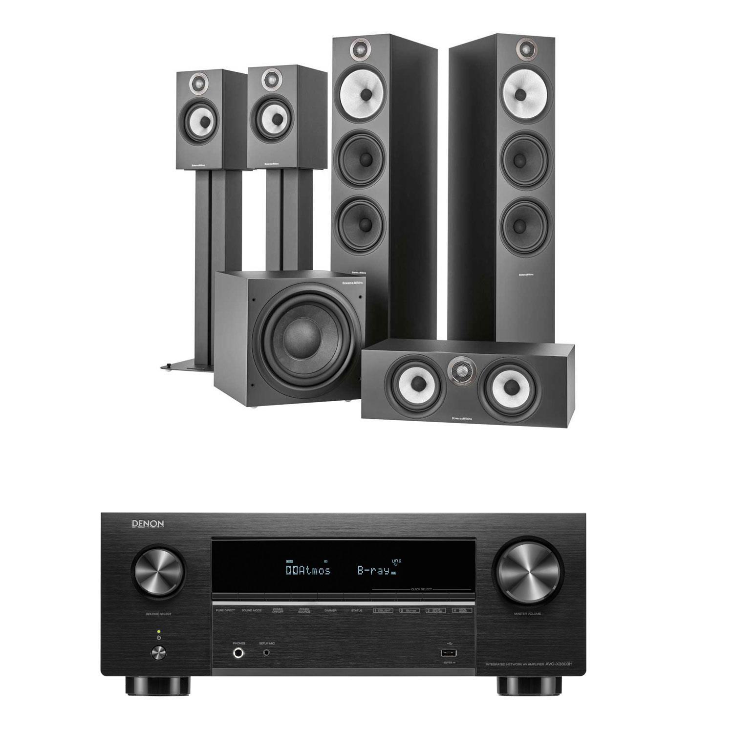 Denon AVC-X3800H AV Receiver<br>Bowers & Wilkins 603 S3 5.1 AV Speaker Pack