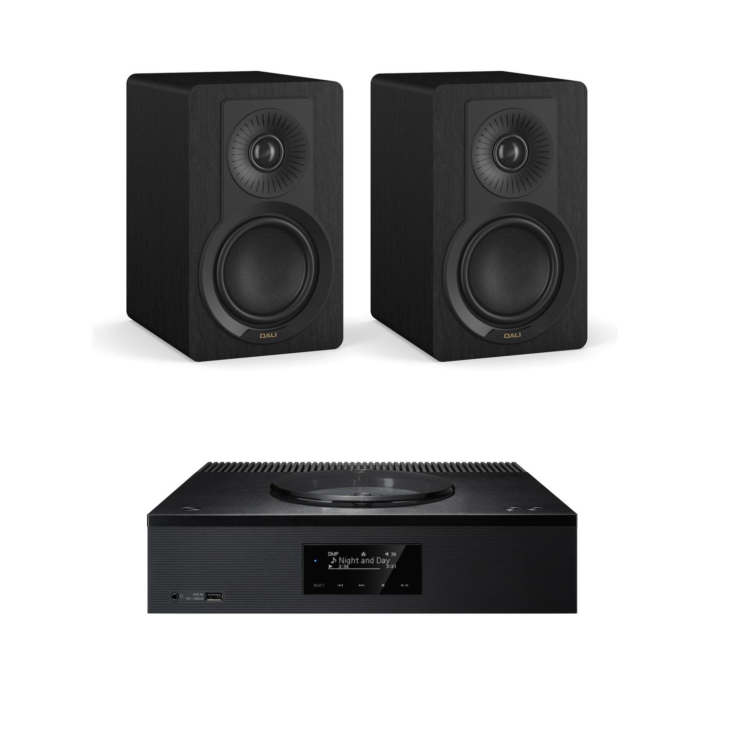 Technics SA-C600 CD Streaming System DALI KUPID Speakers