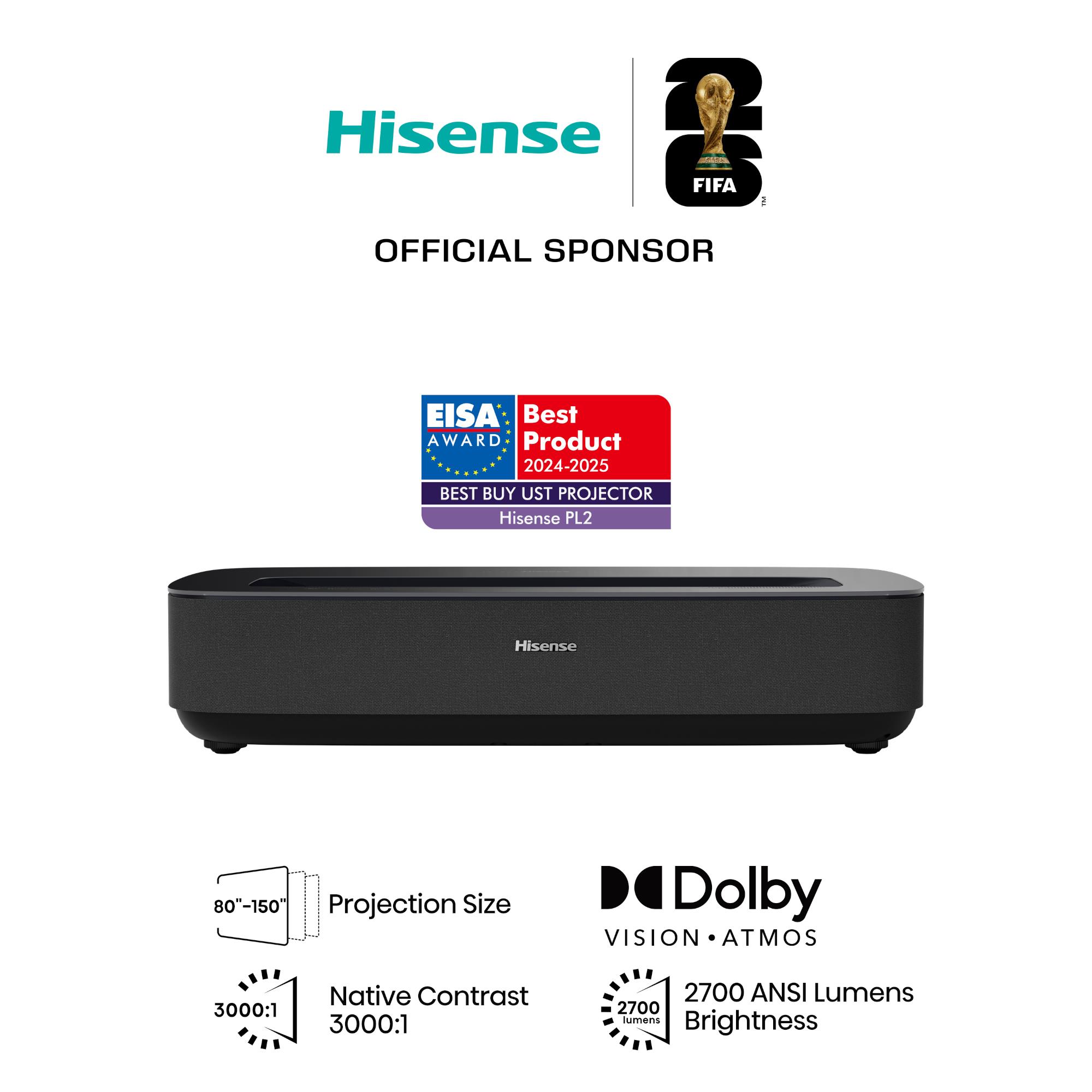 Hisense PL2<br>4K Ultra Short Throw Laser Projector