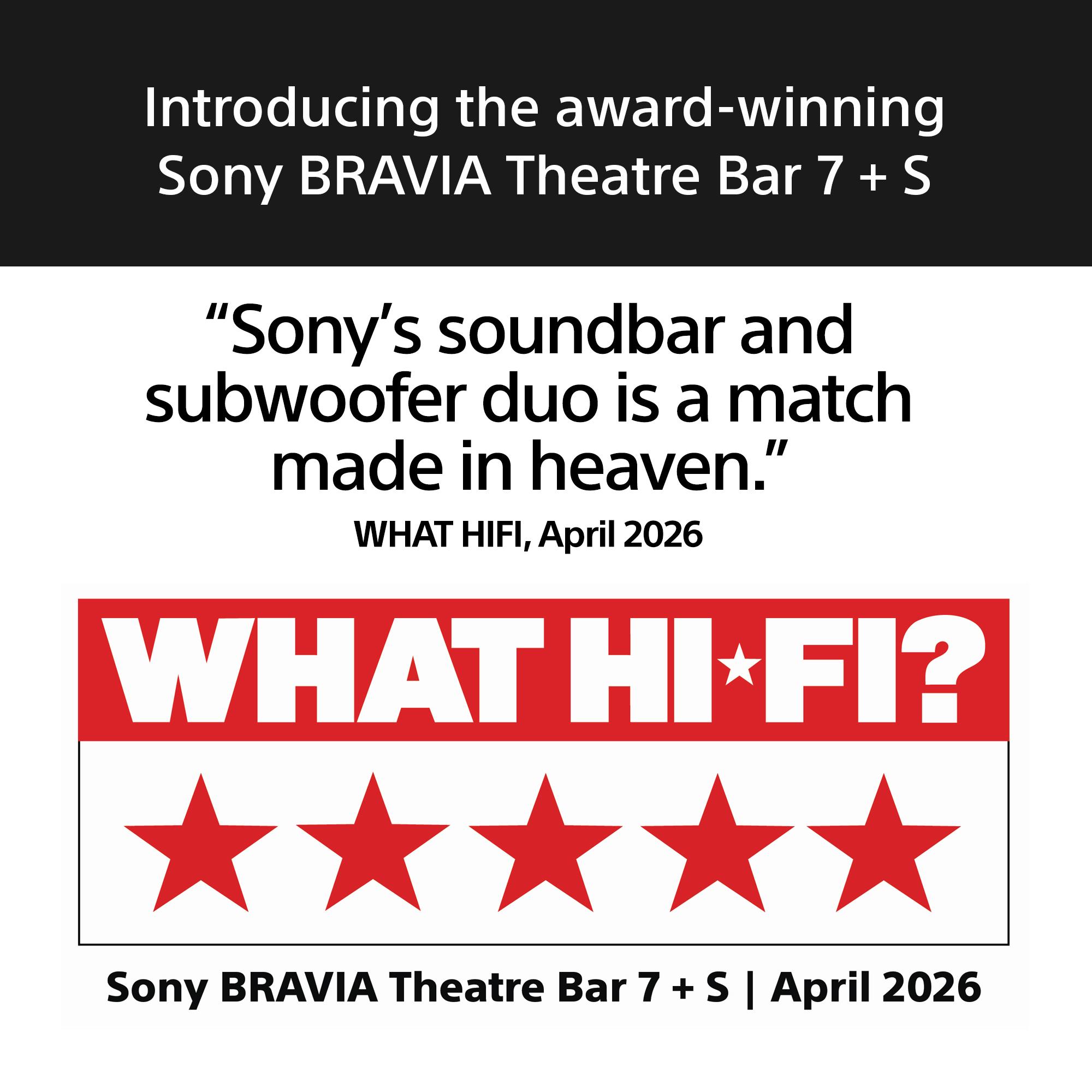 Sony BRAVIA Theatre Bar 7+S Soundbar / Sub (HT-A7100KIT)
