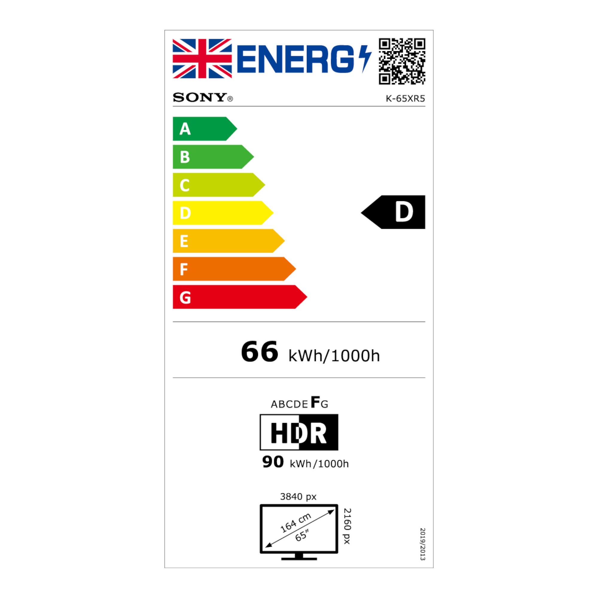 Sony BRAVIA 5 K65XR55B<br>65" 4K UHD Mini LED TV