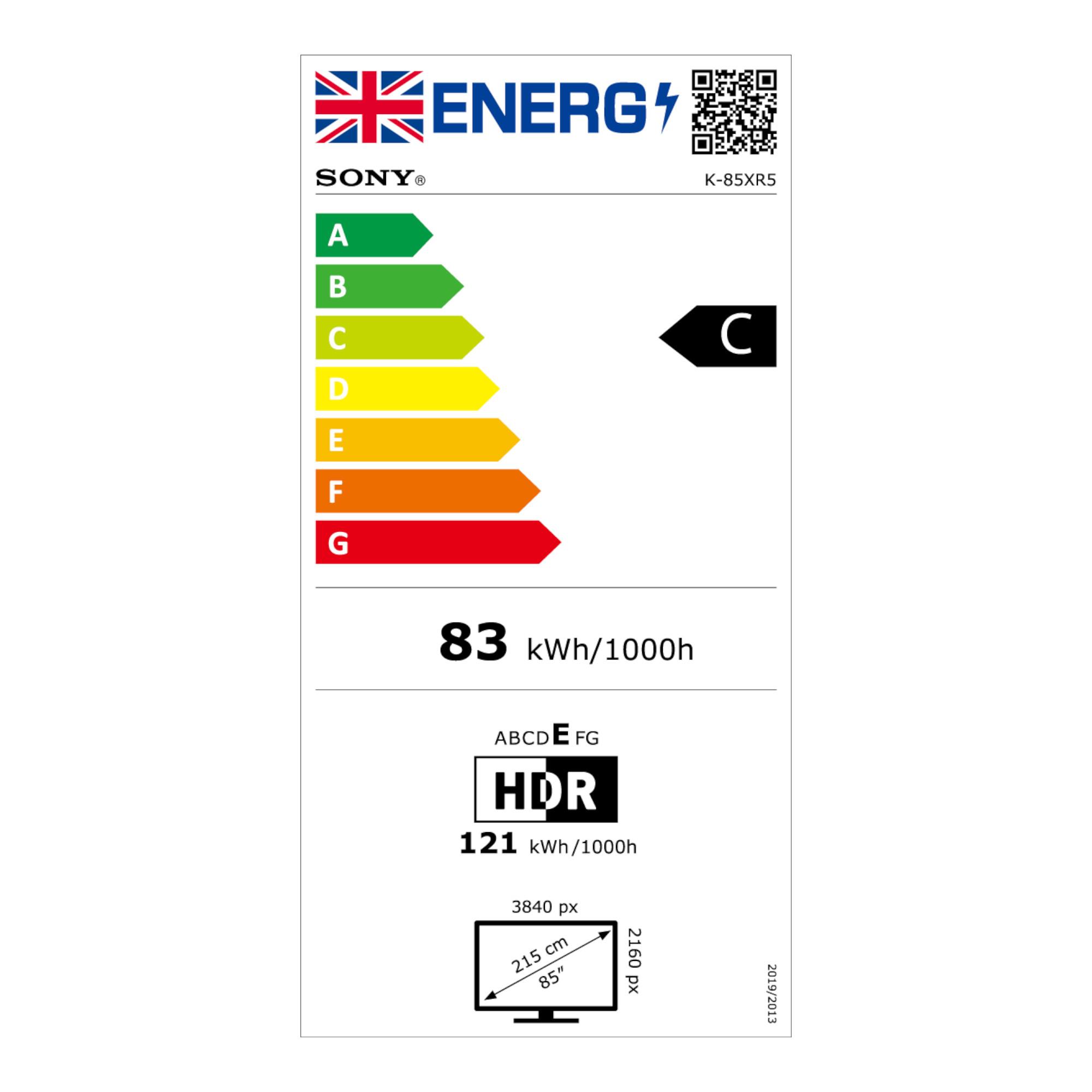 Sony BRAVIA 5 K85XR55B<br>85" 4K UHD Mini LED TV