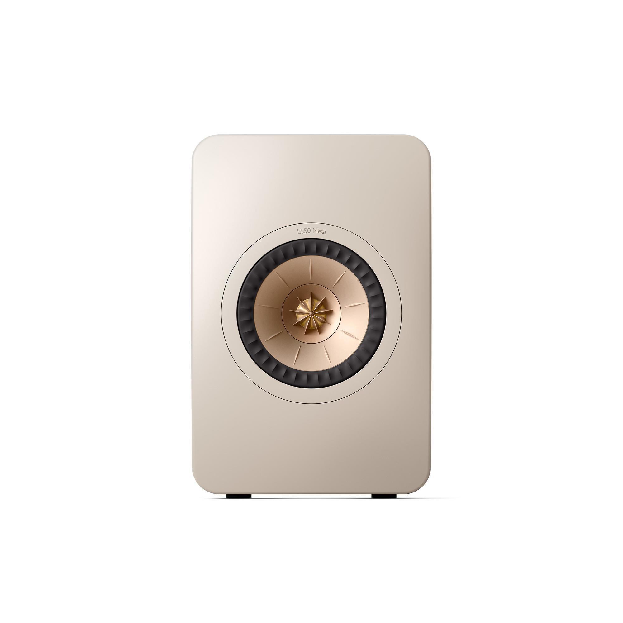 KEF LS50 Meta Bookshelf Speakers (Sand Shell)