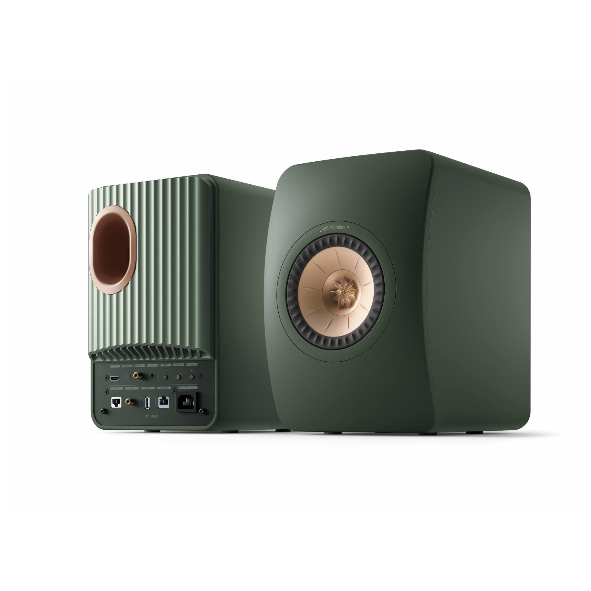 KEF LS50 Wireless II<br>Speakers (Moss Green)