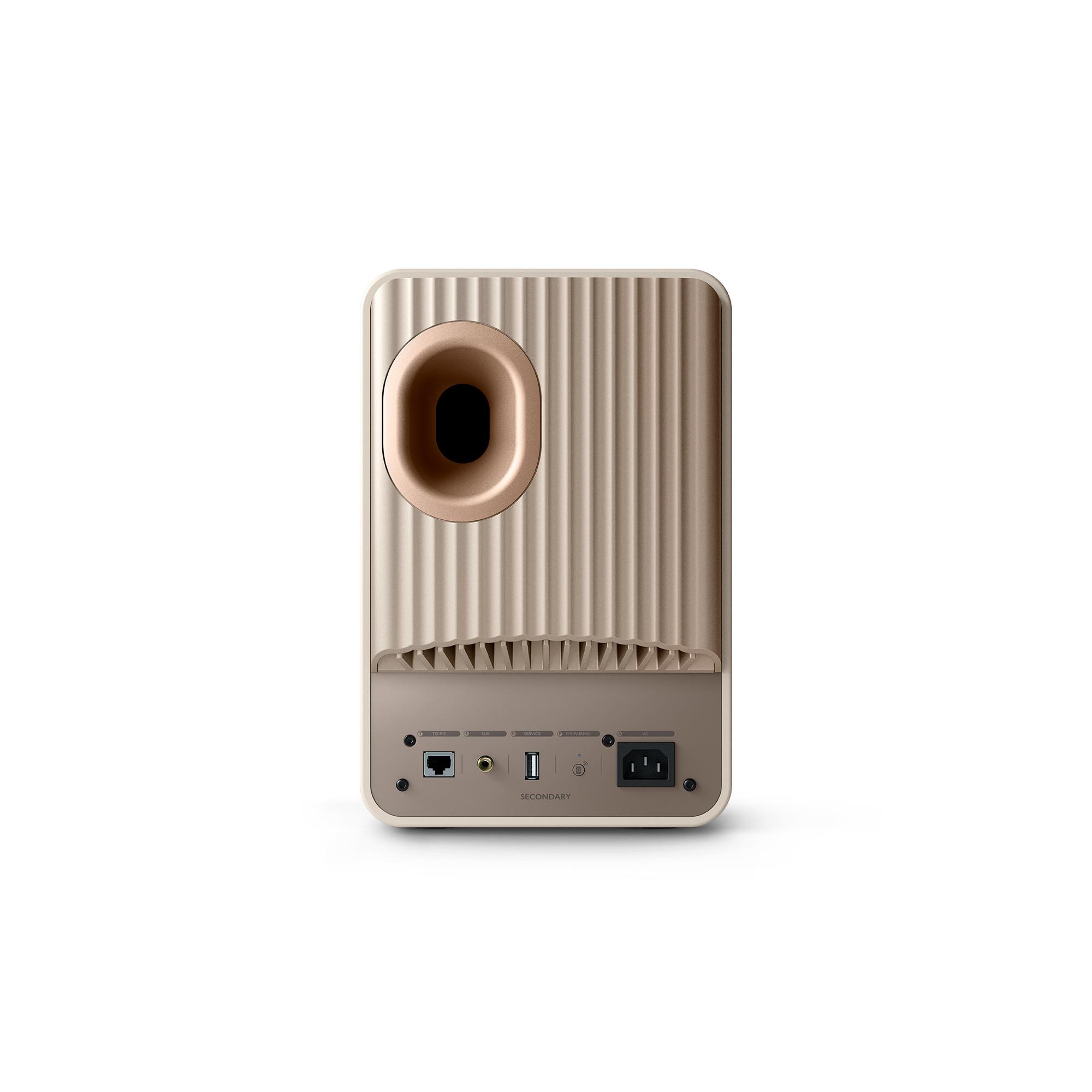 KEF LS50 Wireless II Speakers (Sand Shell)