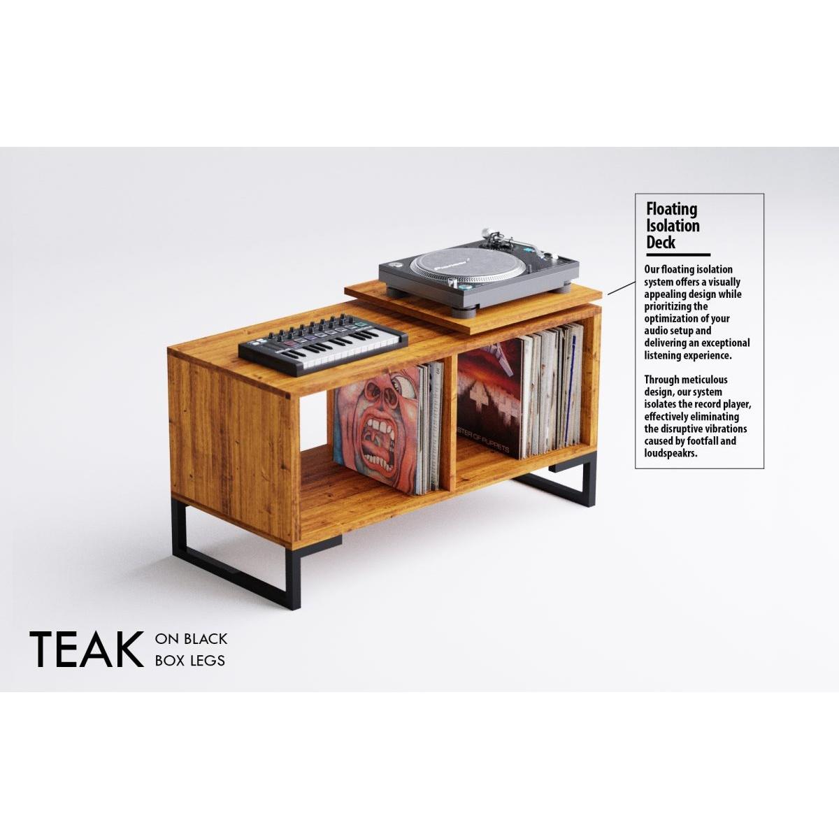 Lagom Studio ISODECK 100cm (SSAV) (Teak) Vinyl Storage + Isolation Deck