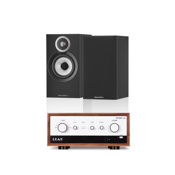 LEAK STEREO 130 (Walnut) Integrated Amplifier Bowers & Wilkins 607 S3 Bookshelf Speakers
