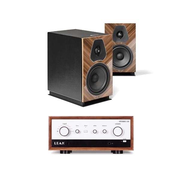 LEAK STEREO 130 (Walnut) Integrated Amplifier<br>Sonus faber Lumina II Amator Bookshelf Speakers