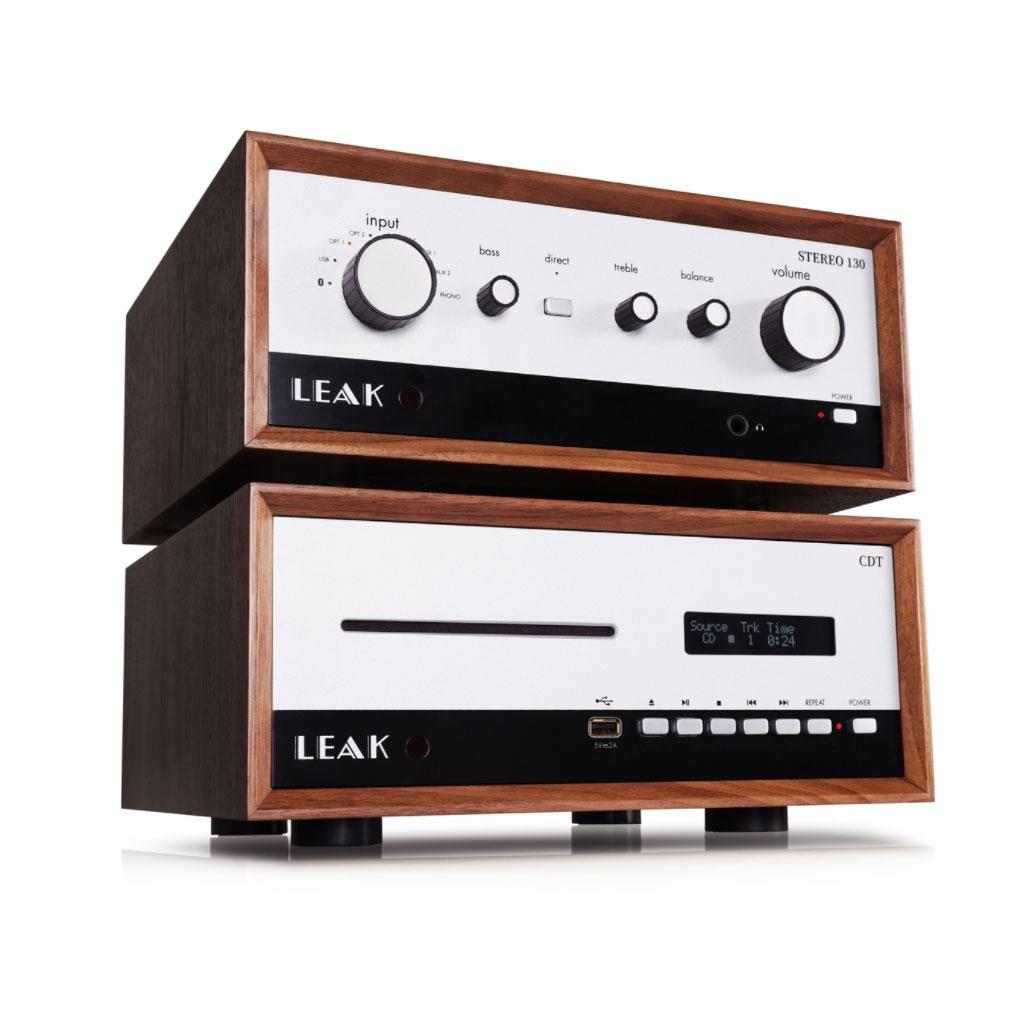 LEAK CDT CD Transport (Walnut)<br>Leak Stereo 130 Amplifier (Walnut)