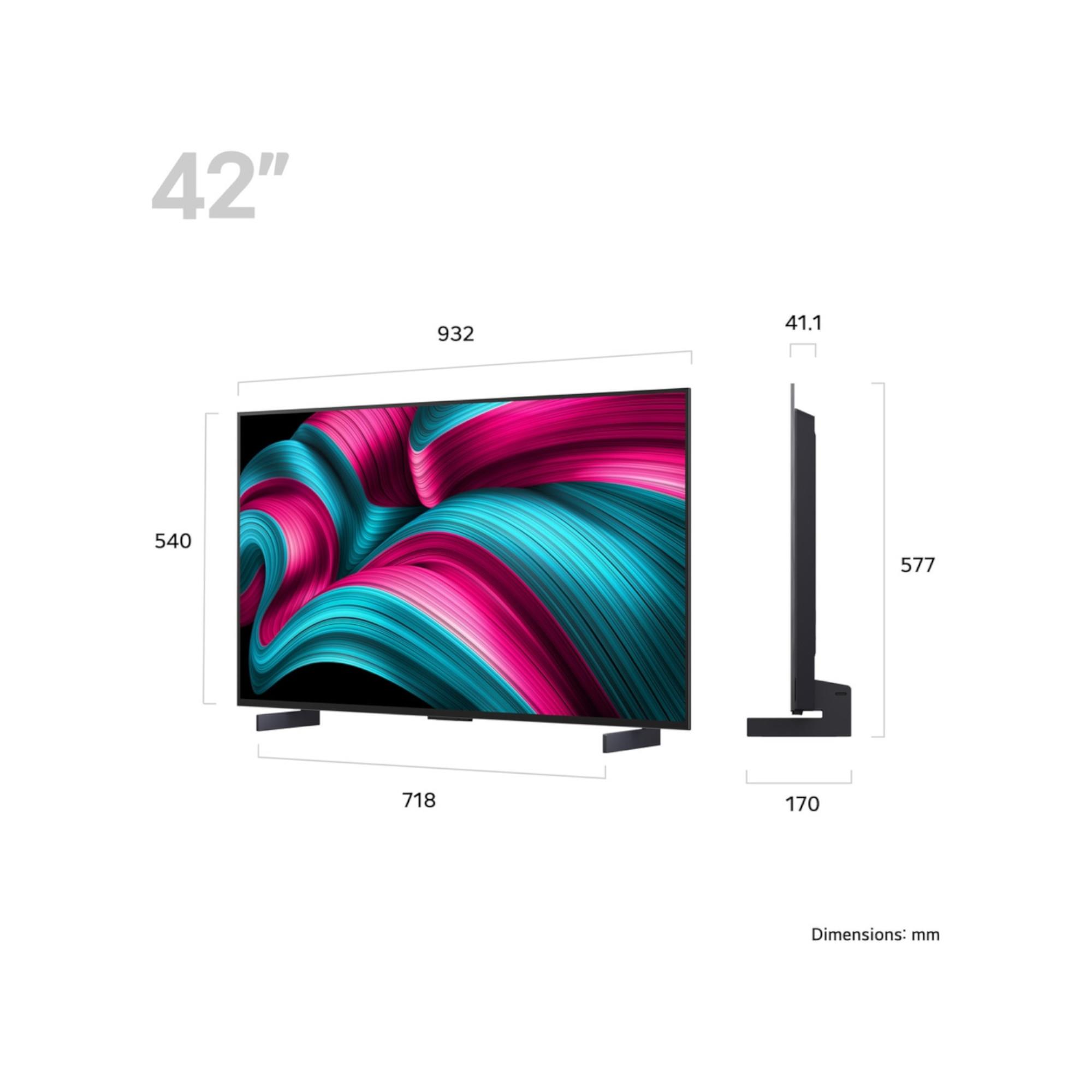 LG C5 Series OLED42C55LA<br>42" 4K OLED evo AI Smart TV