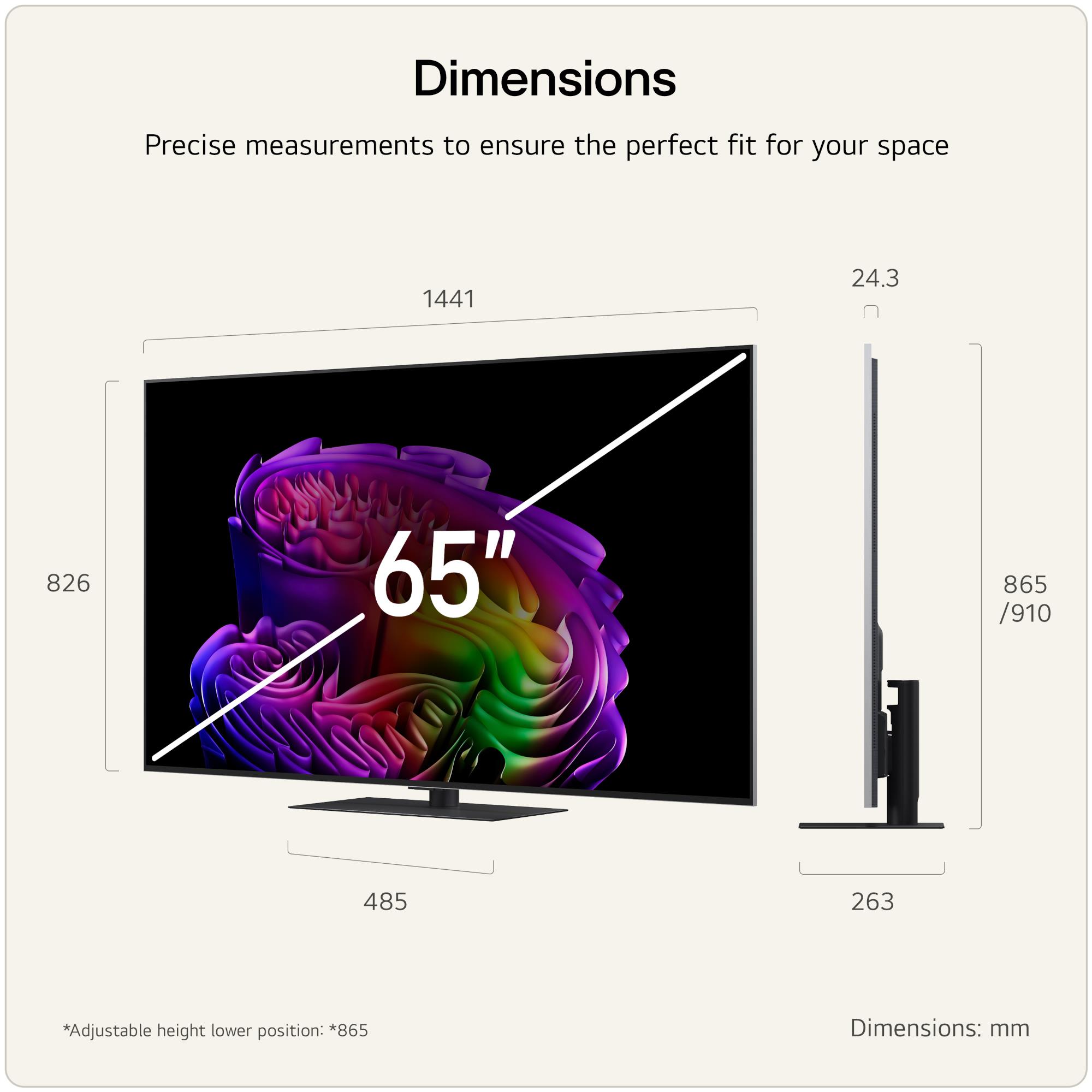 LG G6 Series OLED65G66LS 65" 4K OLED evo AI Smart TV