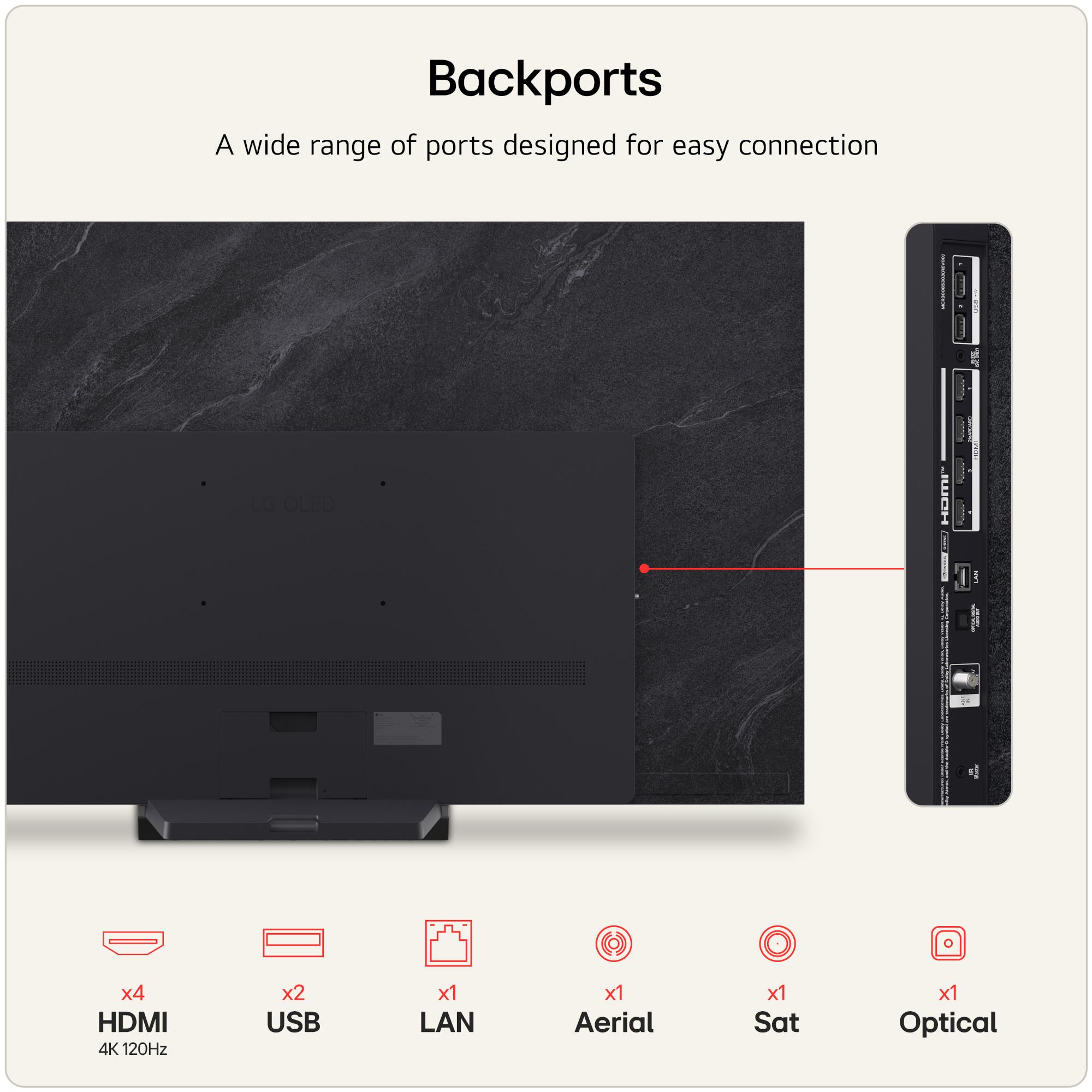 LG C6 Series OLED77C66LB 77" 4K OLED evo AI Smart TV
