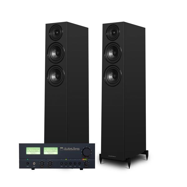 NAD C 3030S BluOS Streaming Amplifier<br>Wharfedale Diamond 12.3i Floorstanding Speakers