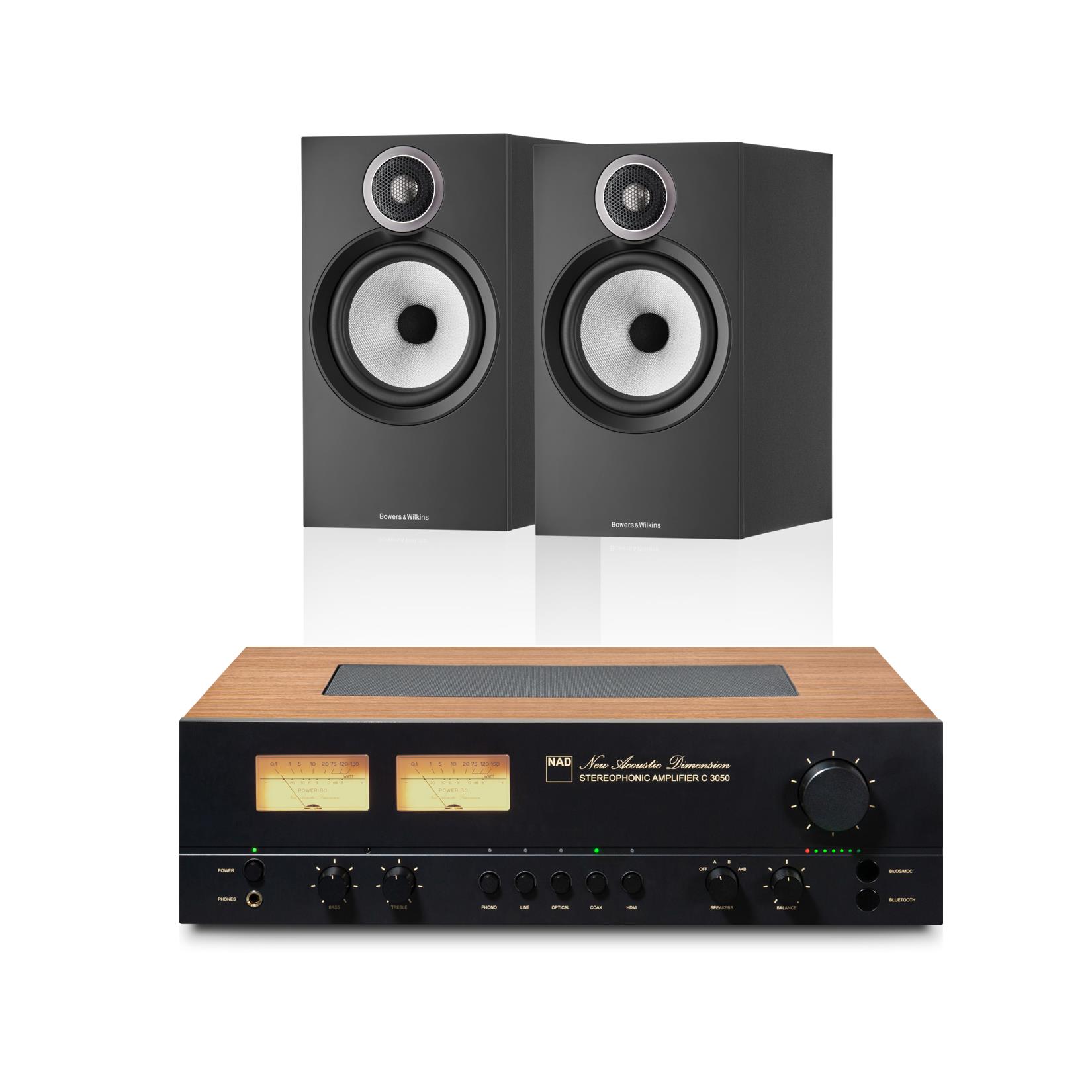 NAD C 3050 Amplifier<br>Bowers & Wilkins 606 S3 Speakers