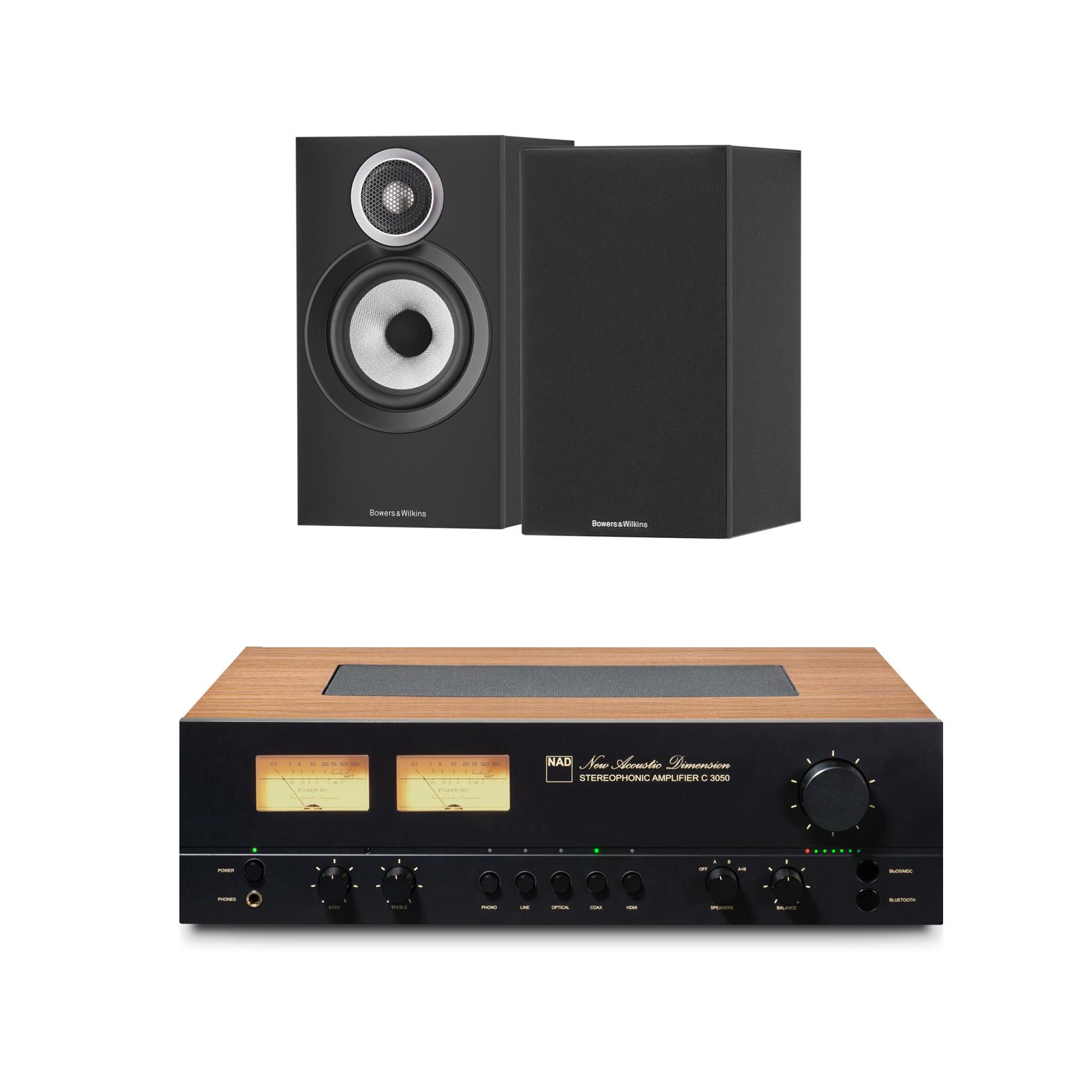 NAD C 3050 Amplifier<br>Bowers & Wilkins 607 S3 Speakers