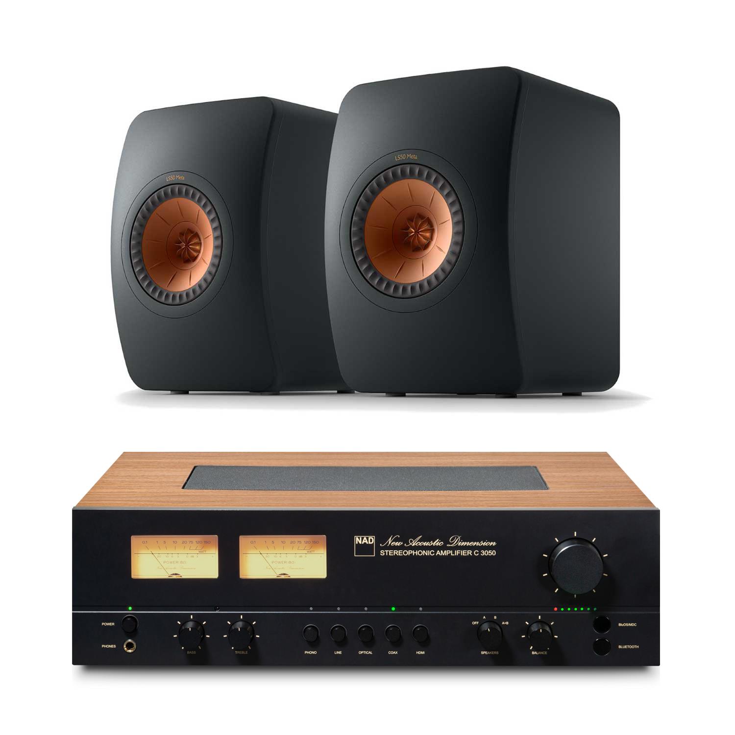 NAD C 3050 Amplifier<br> KEF LS50 Meta Speakers