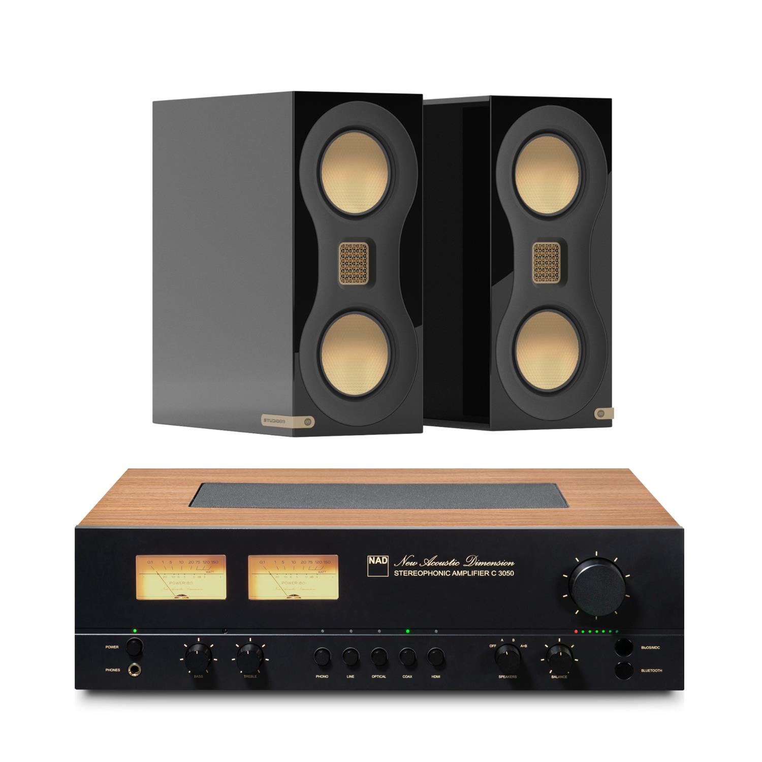 NAD C 3050 Amplifier<br>Monitor Audio Studio 89 Speakers