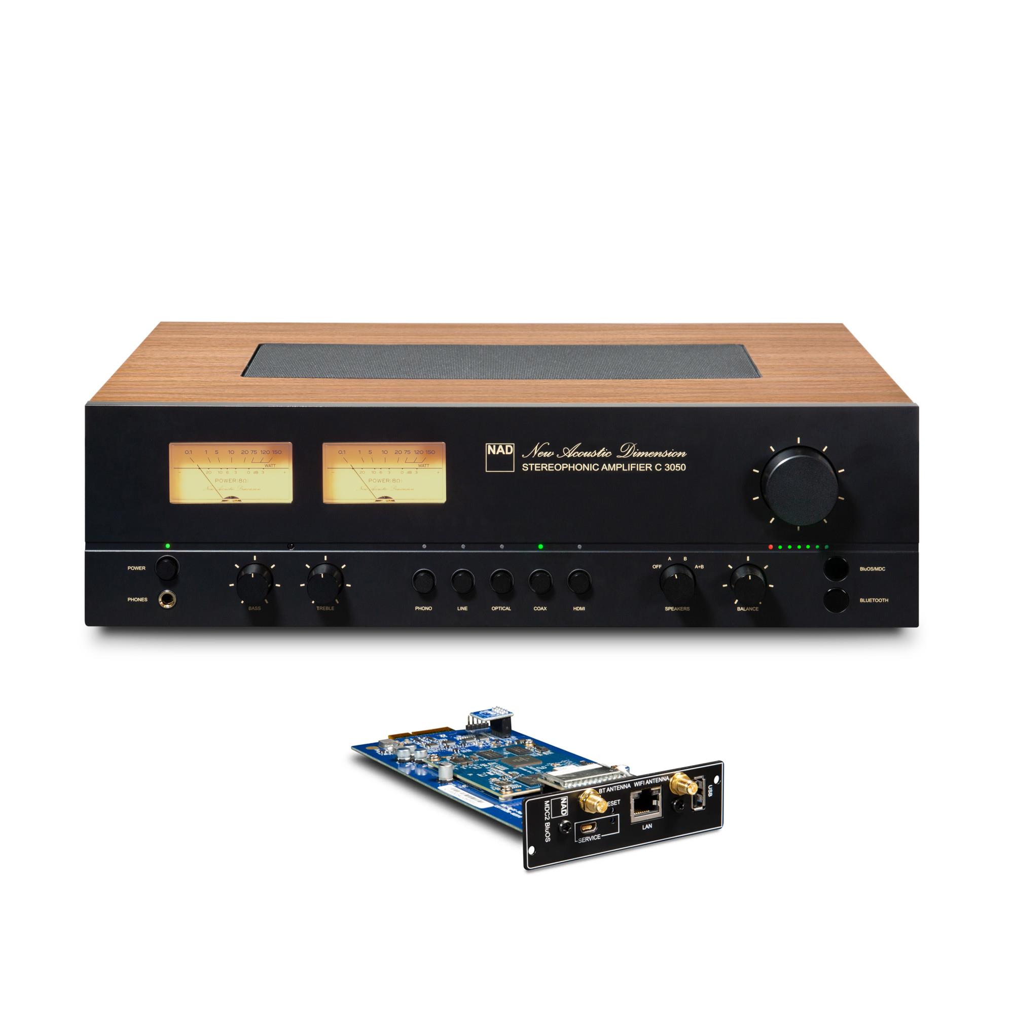 NAD C 3050 Integrated Amplifier<br>NAD MDC2 BluOS-D Module 