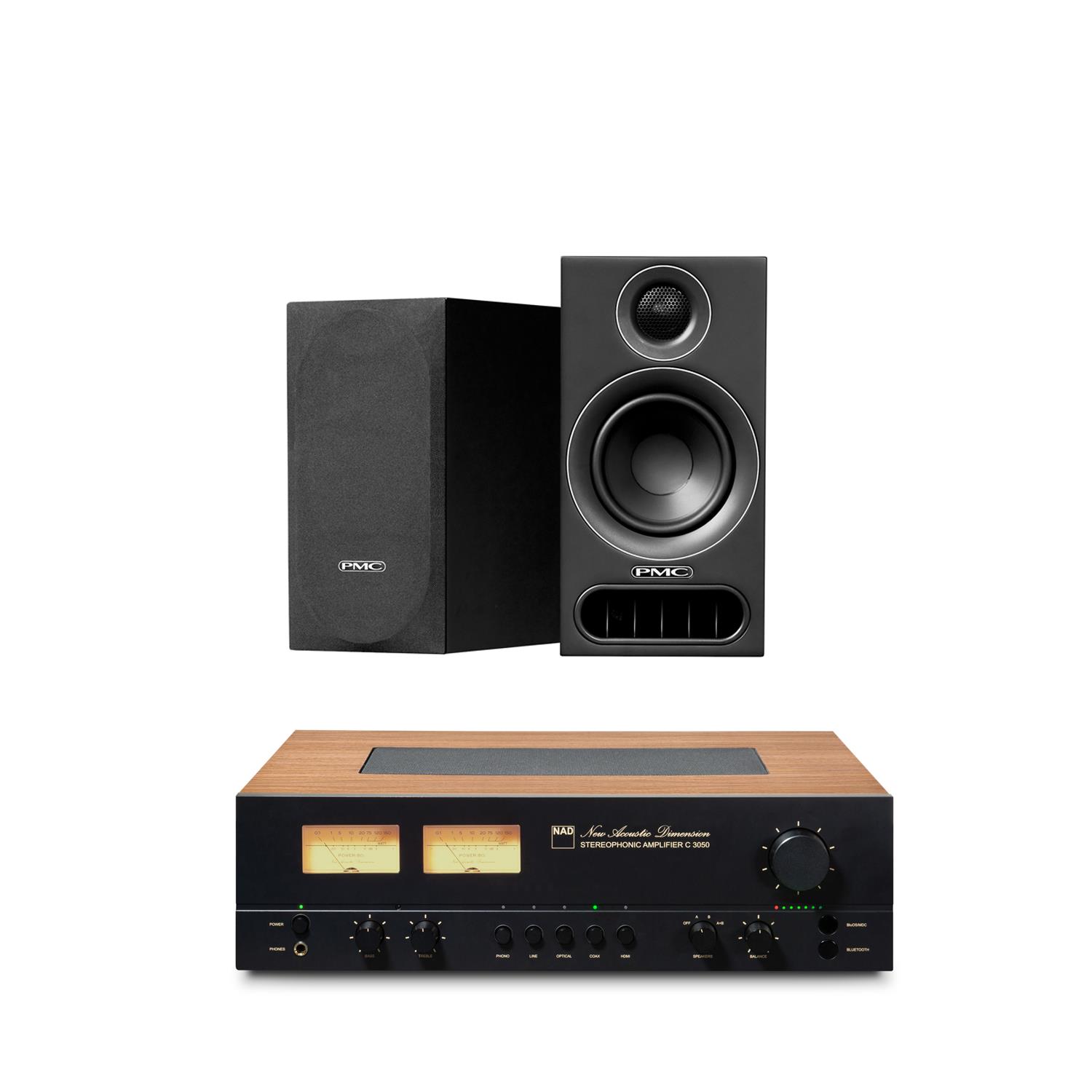 NAD C 3050 Amplifier<br>PMC prodigy1 Speakers