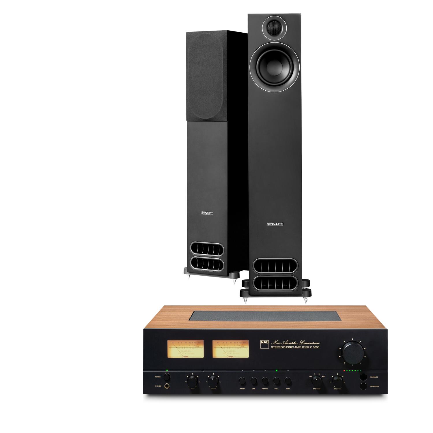 NAD C 3050 Amplifier<br>PMC prodigy5 Speakers