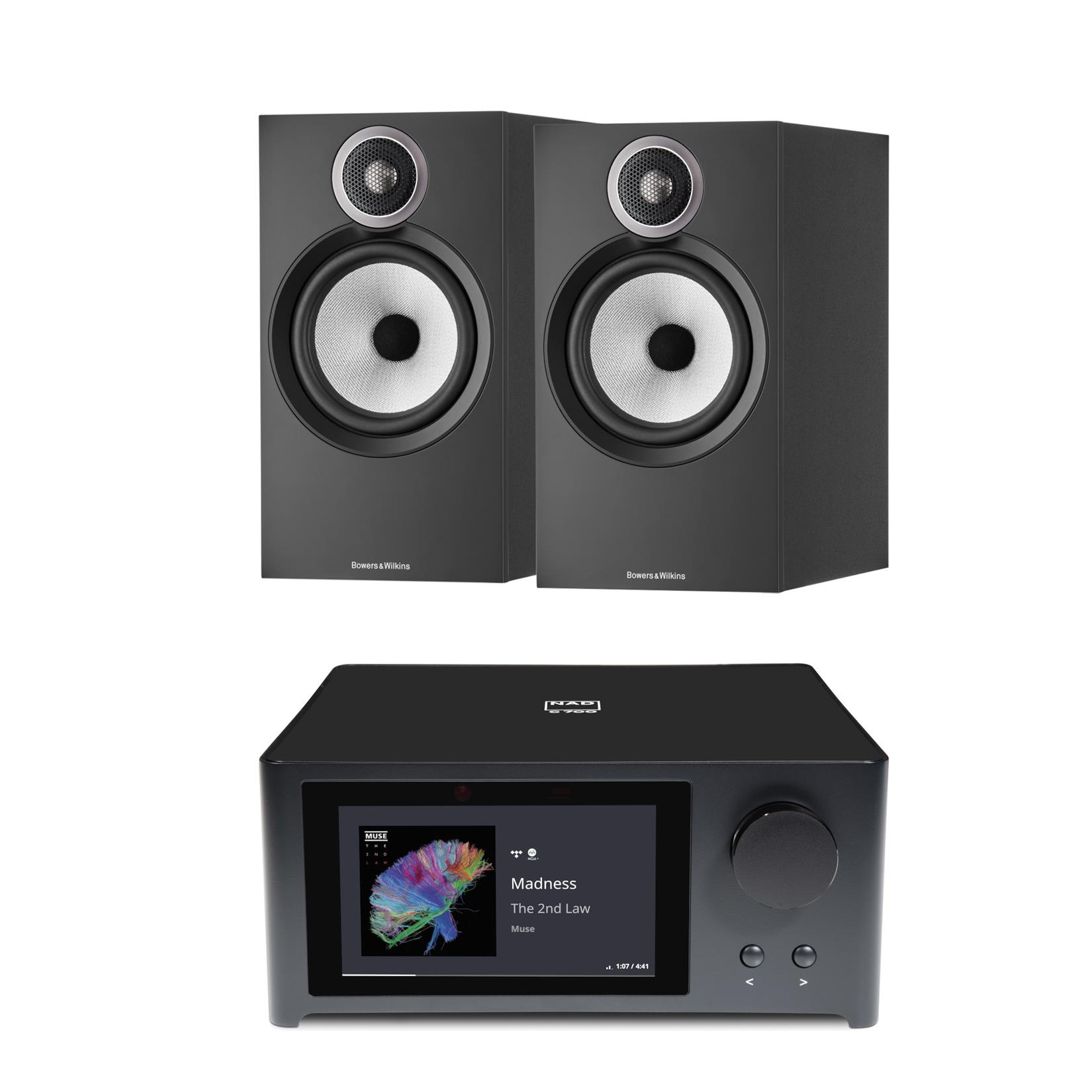 NAD C 700 V2 Streaming System<br>Bowers & Wilkins 606 S3 Speakers