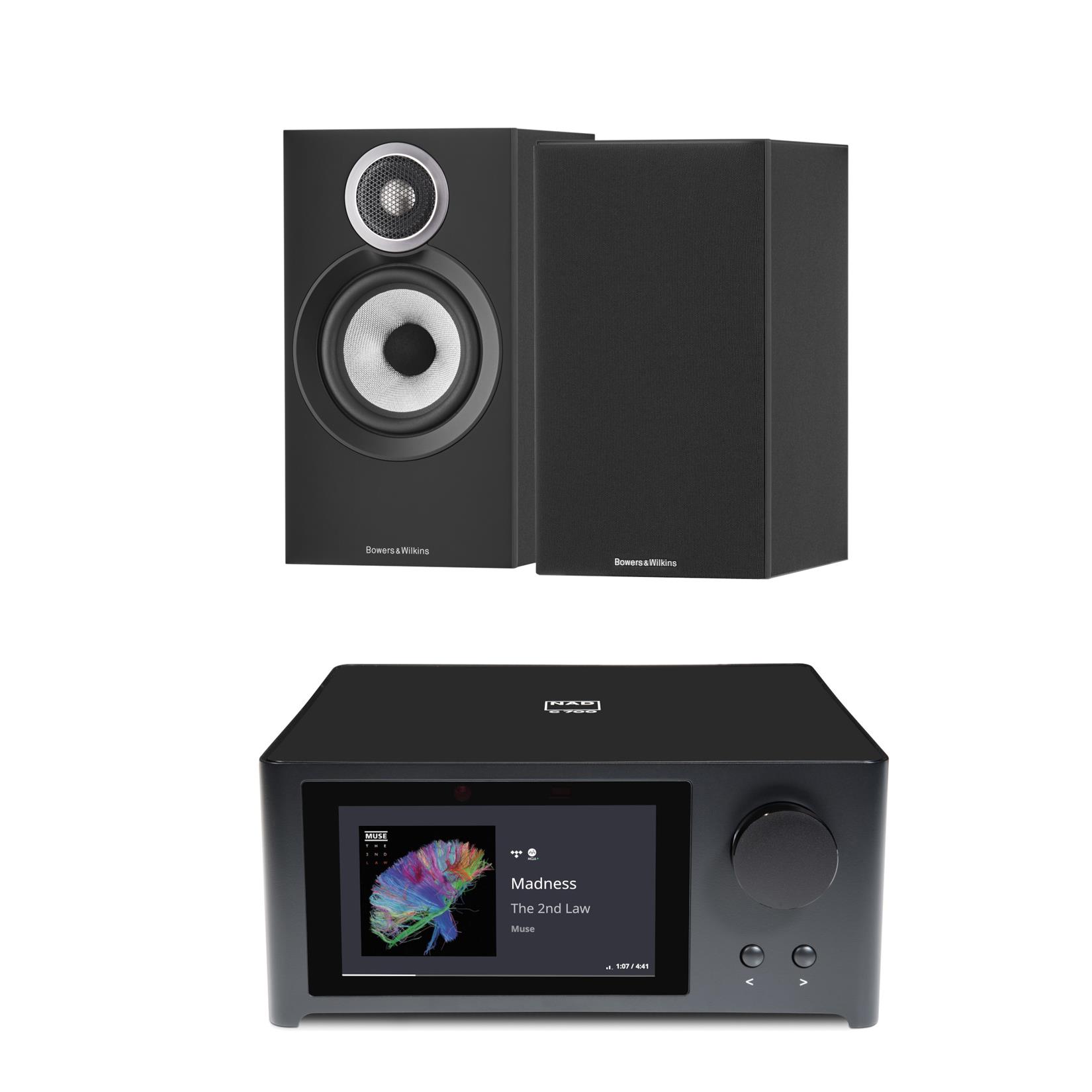 NAD C 700 V2 Streaming System<br>Bowers & Wilkins 607 S3 Speakers