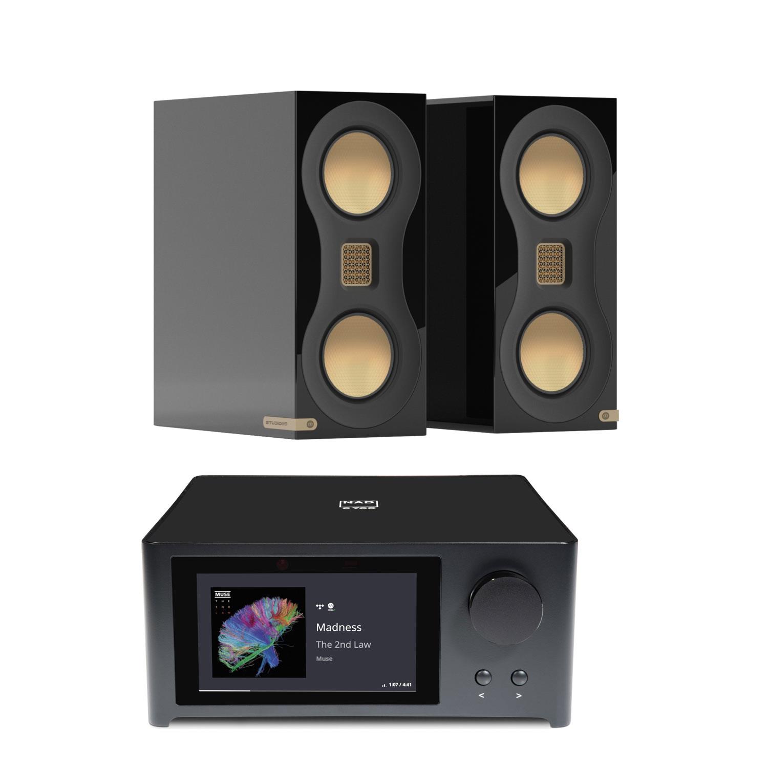 NAD C 700 V2 Streaming System Monitor Audio Studio 89 Speakers