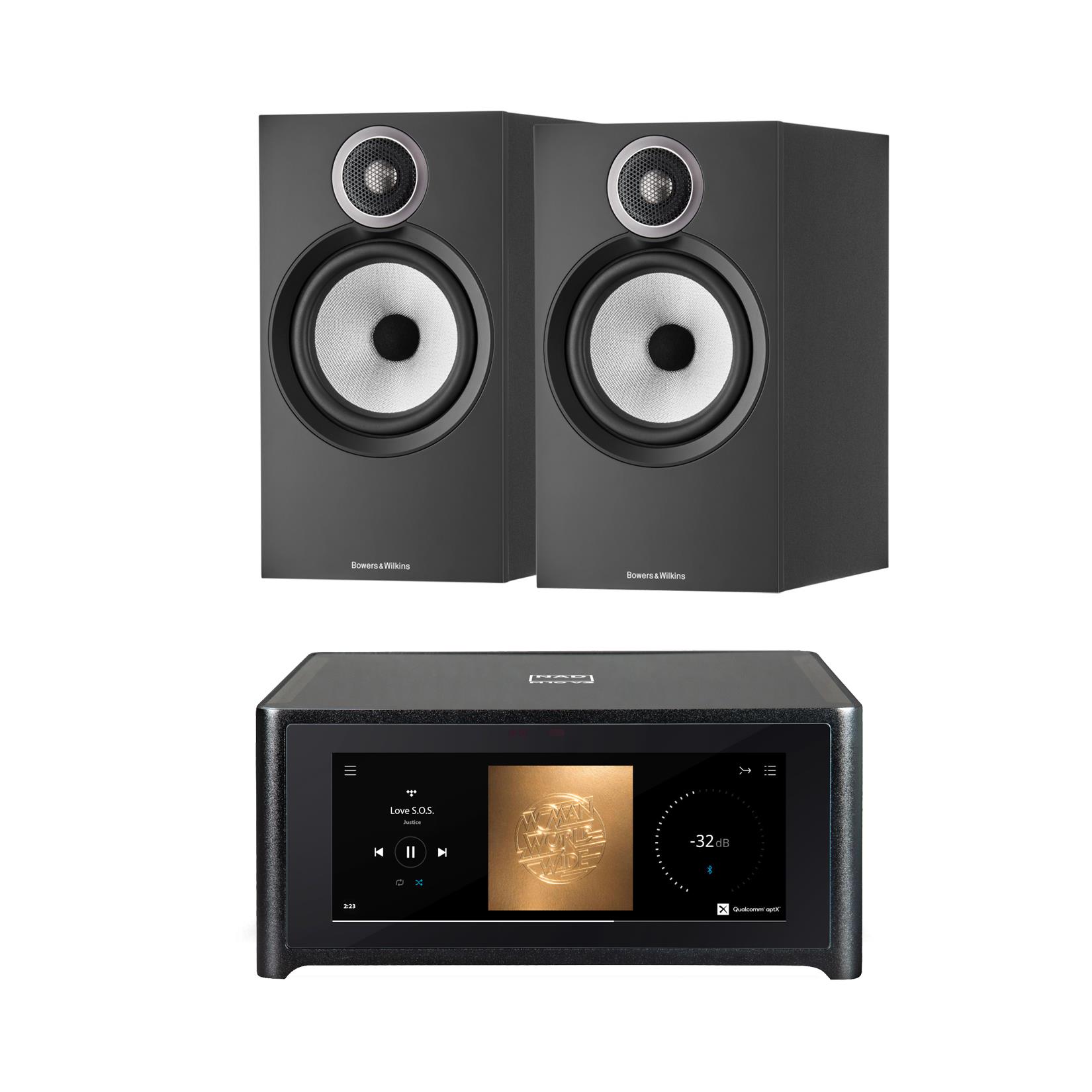 NAD M10 V3 Streaming System<br>Bowers & Wilkins 606 S3 Speakers