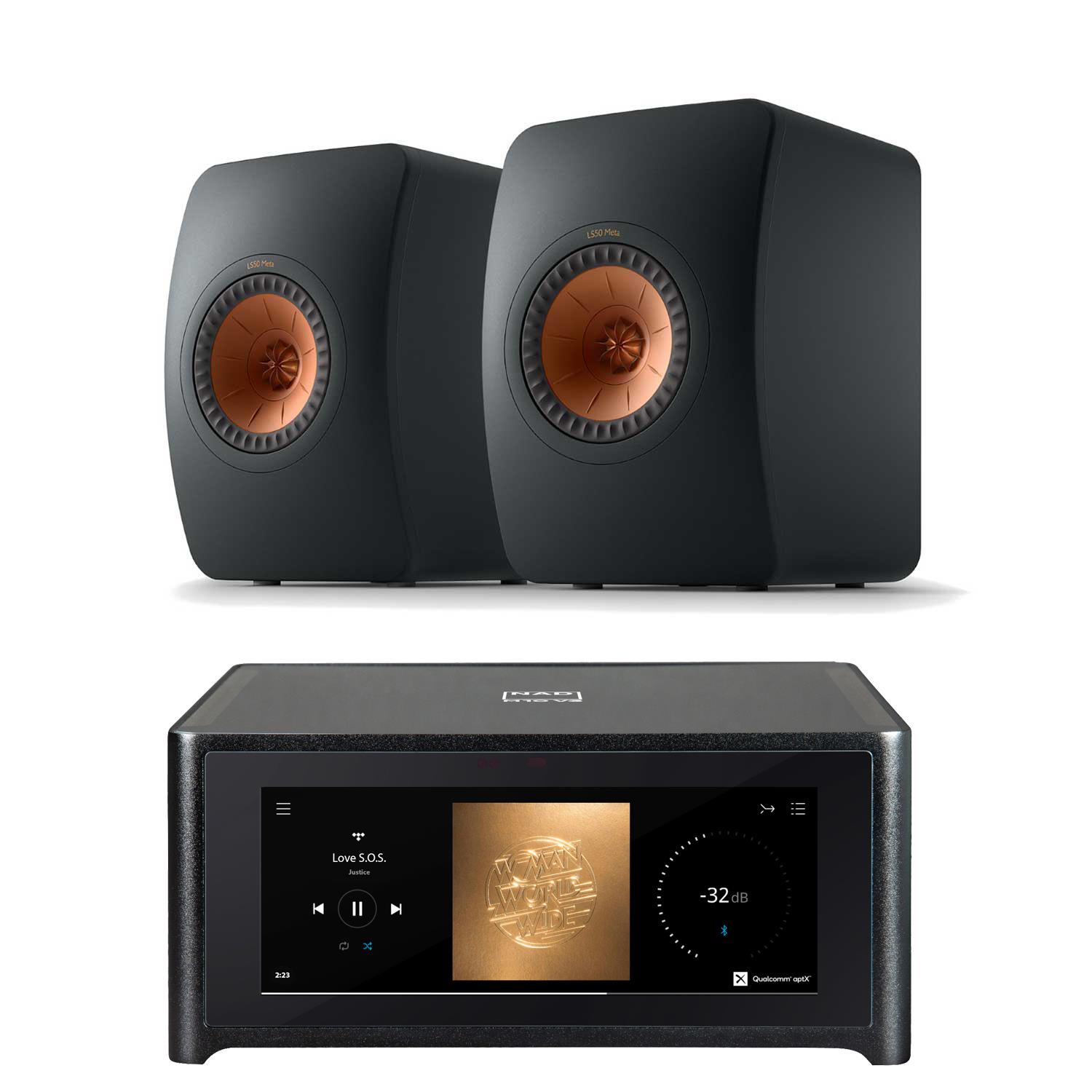 NAD M10 V3 Streaming System<br>KEF LS50 Meta Speakers