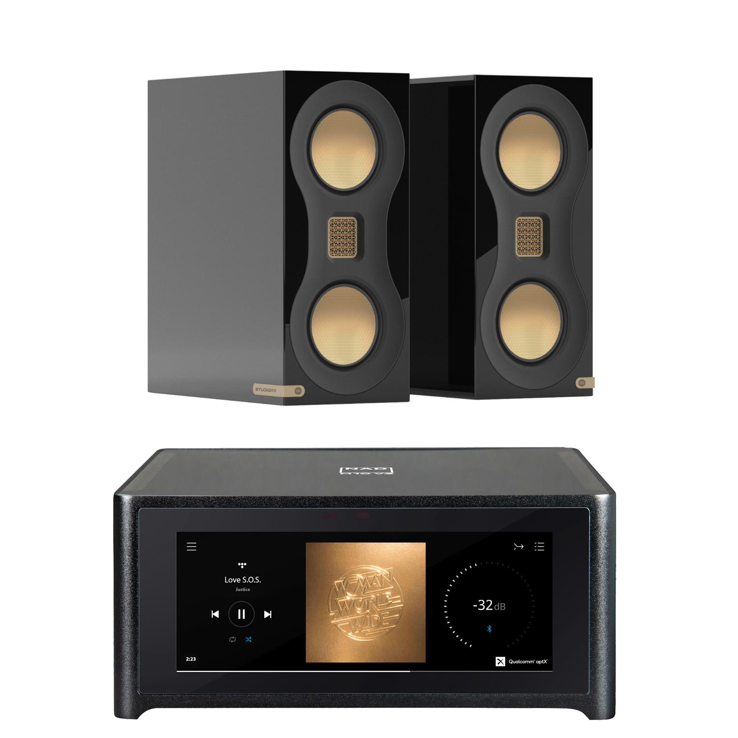 NAD M10 V3 Streaming System<br>Monitor Audio Studio 89 Speakers