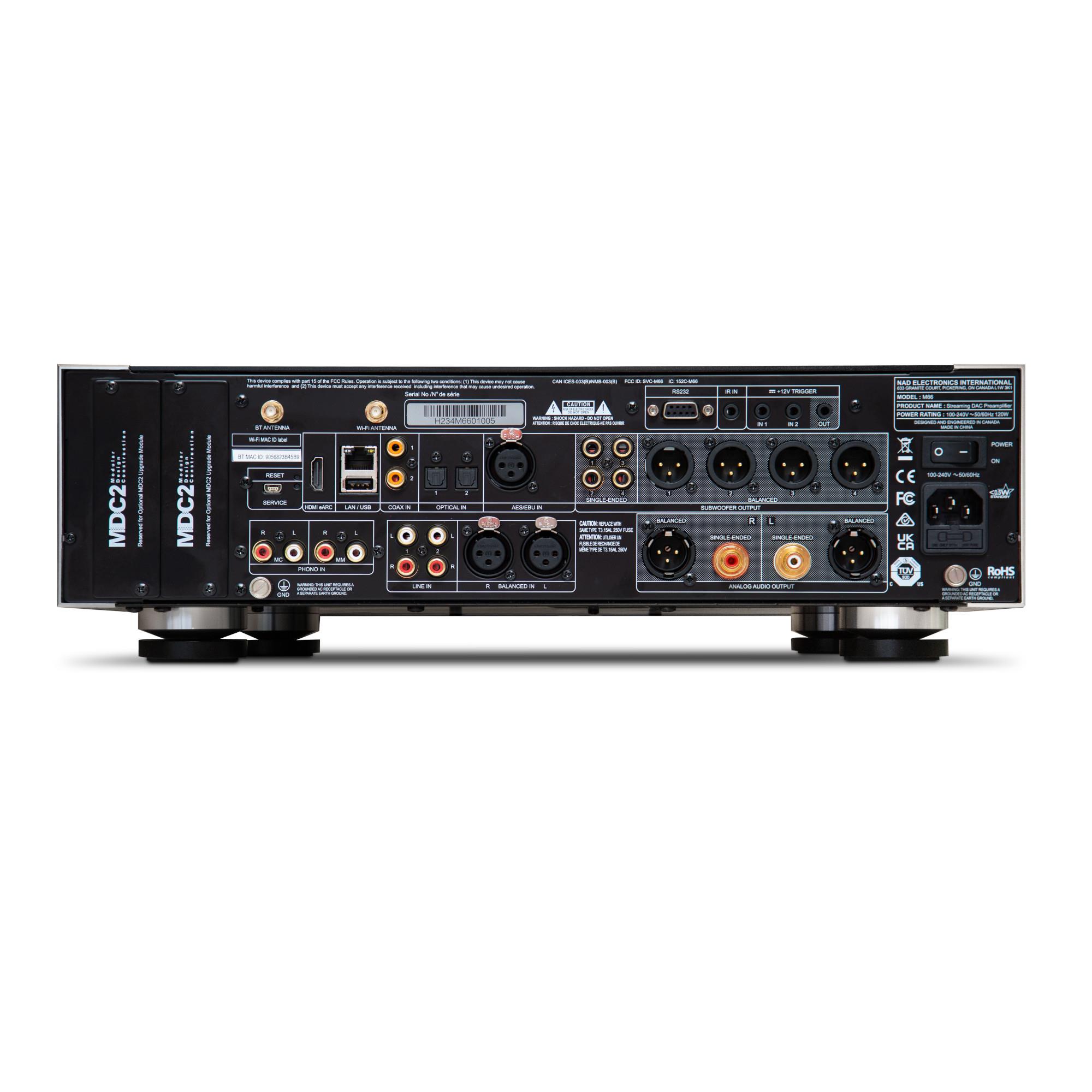 NAD M66<br>BluOS Streaming Pre Amplifier