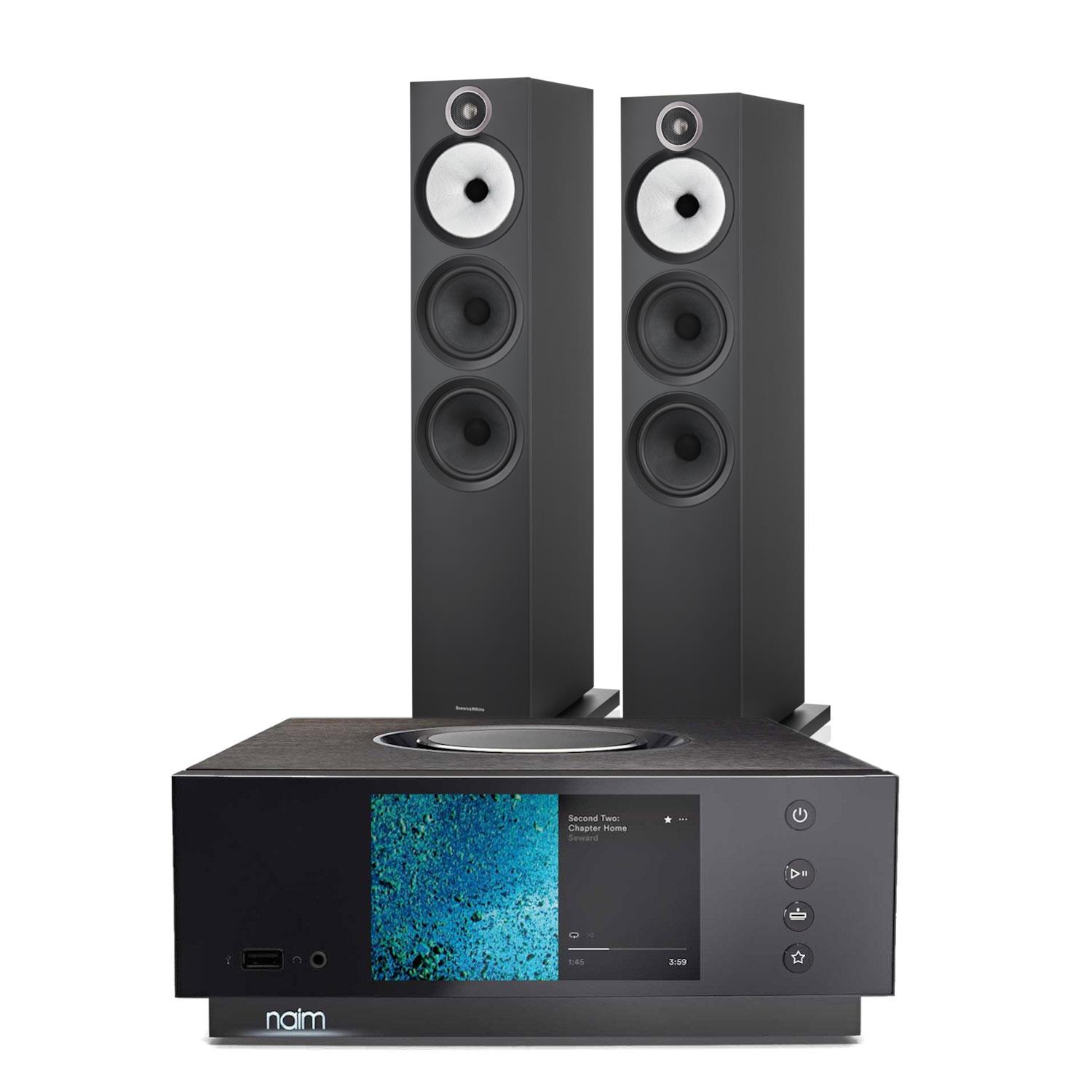 Naim Uniti Atom HDMI Streaming System <br> Bowers & Wilkins 603 S3 Speakers