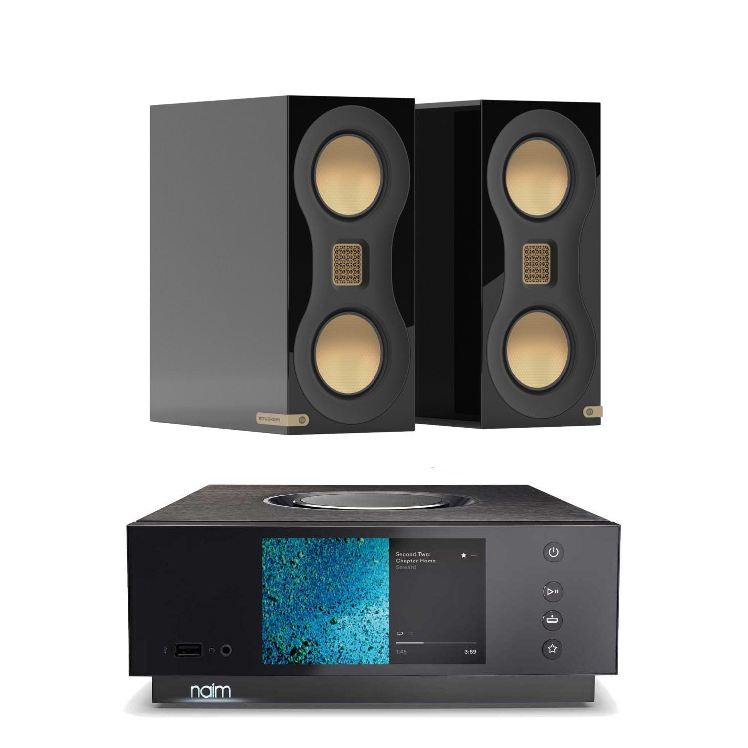 Naim Uniti Atom HDMI Streaming System <br>Monitor Audio Studio 89 Speakers