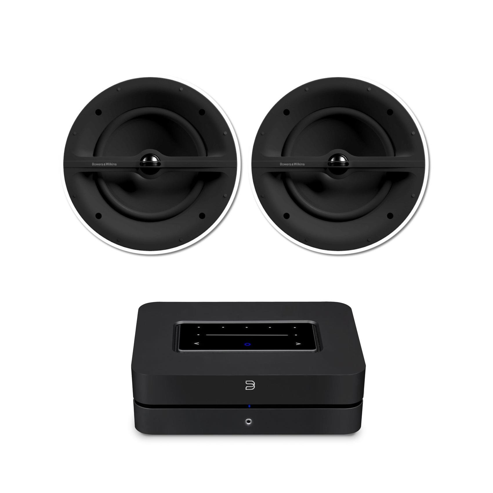 Bluesound POWERNODE<br>B&W CCM362 In Ceiling Speakers (Pair)