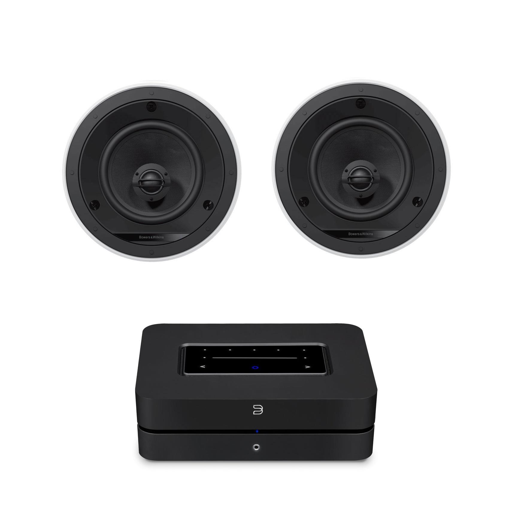Bluesound POWERNODE<br>B&W CCM665 In Ceiling Speakers (Pair)