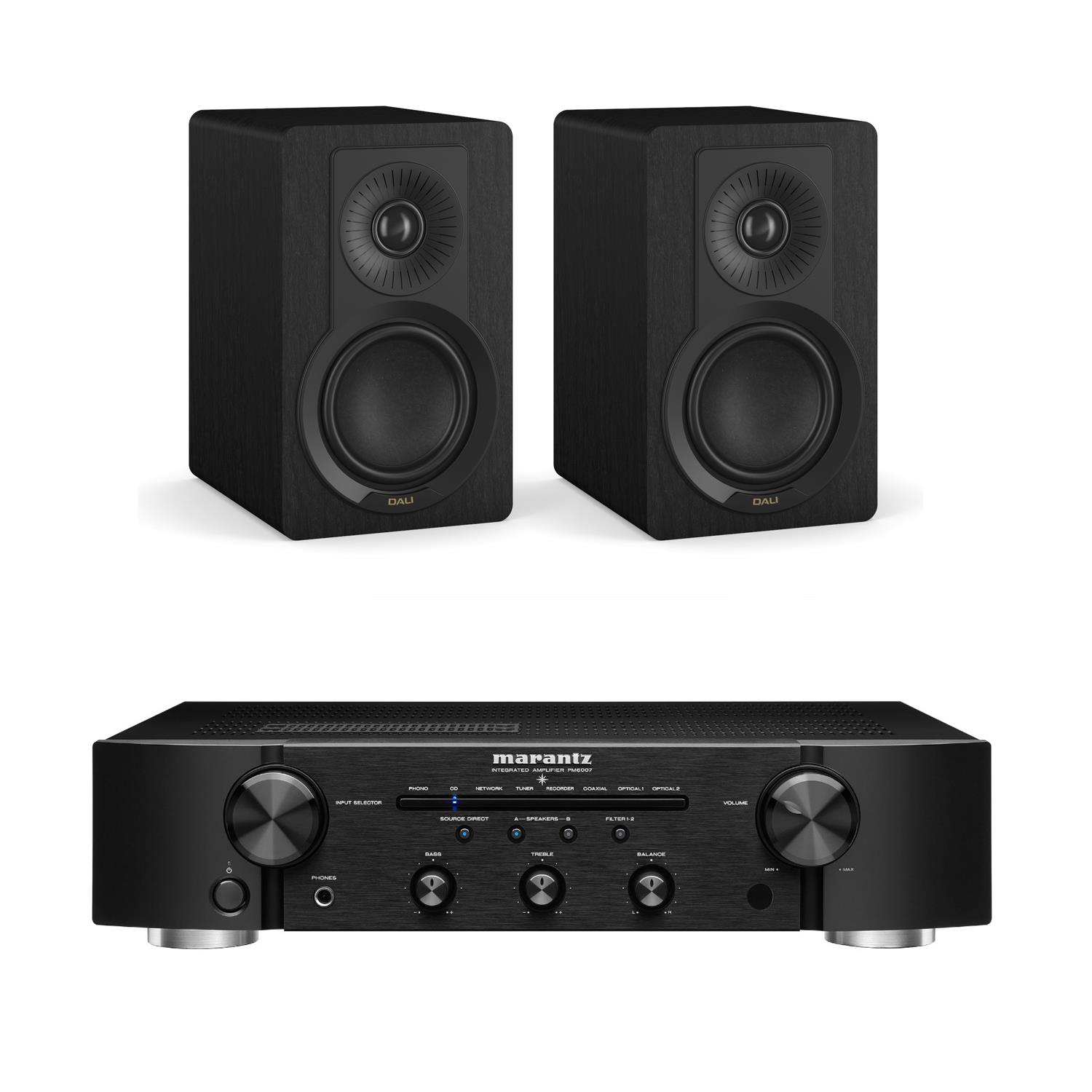 Marantz PM6007 Amplifier DALI KUPID Speakers