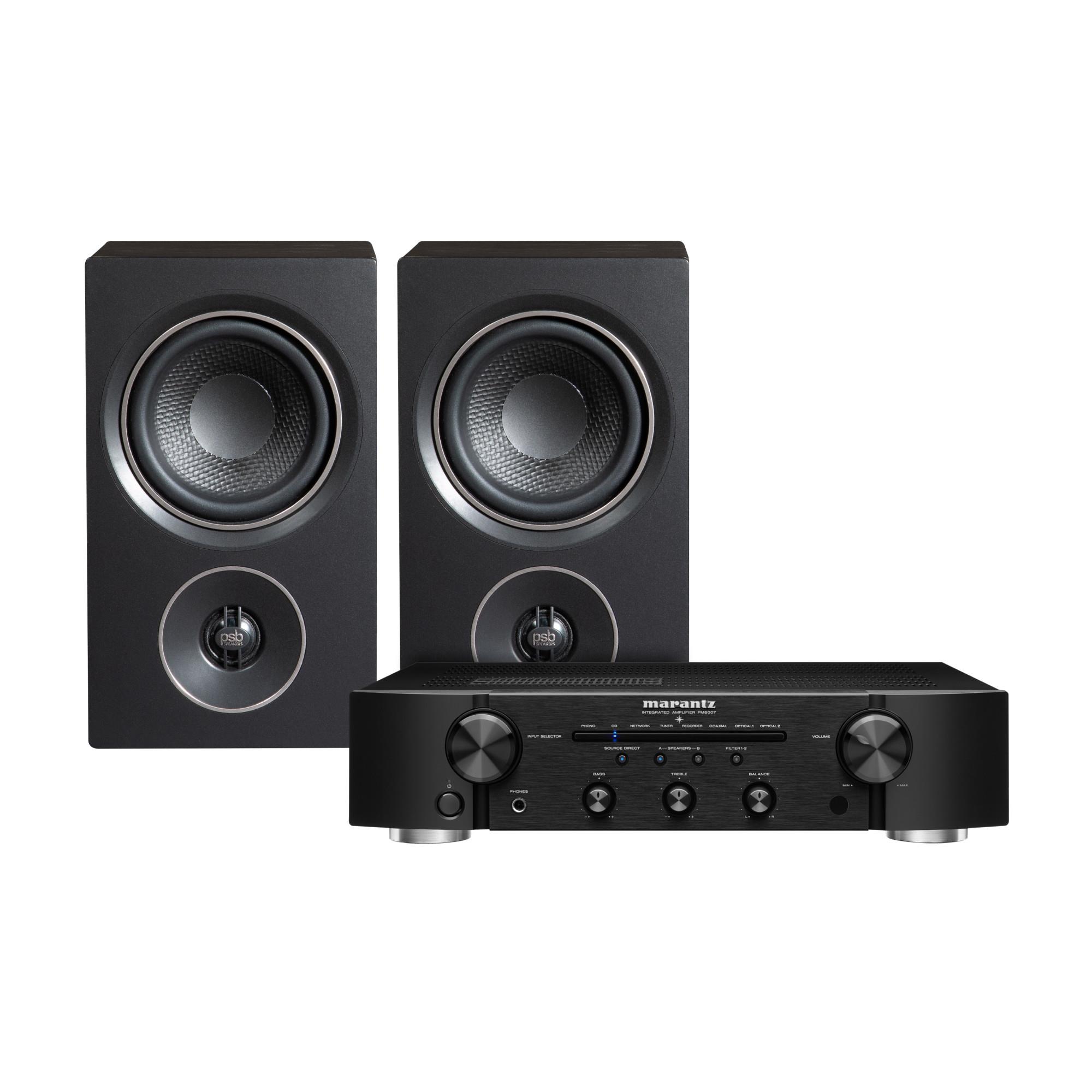 Marantz PM6007 Amplifier<br>PSB Alpha P3 Speakers