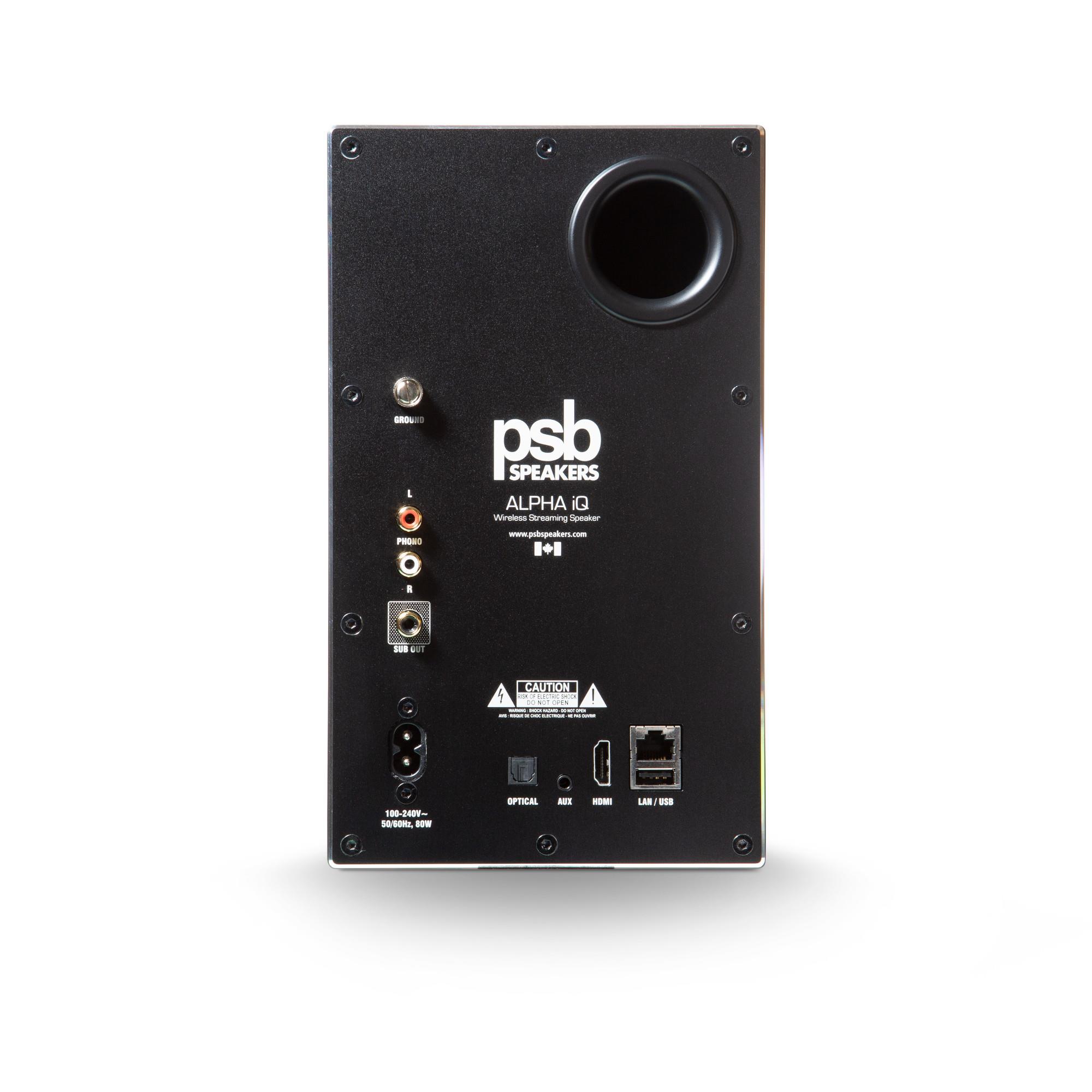 PSB Alpha iQ (Black)<br>Wireless Speakers With BluOS
