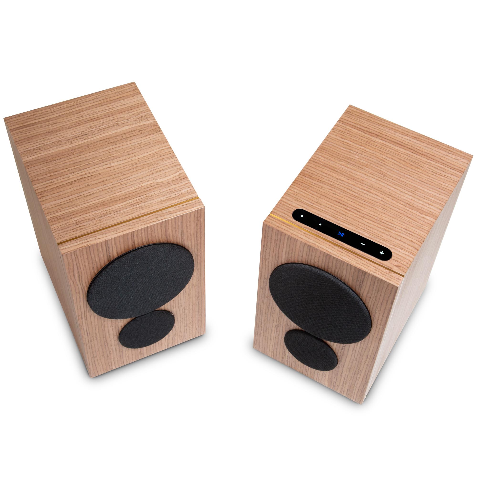 PSB iQ 2 (Walnut Veneer) Wireless Speakers With BluOS