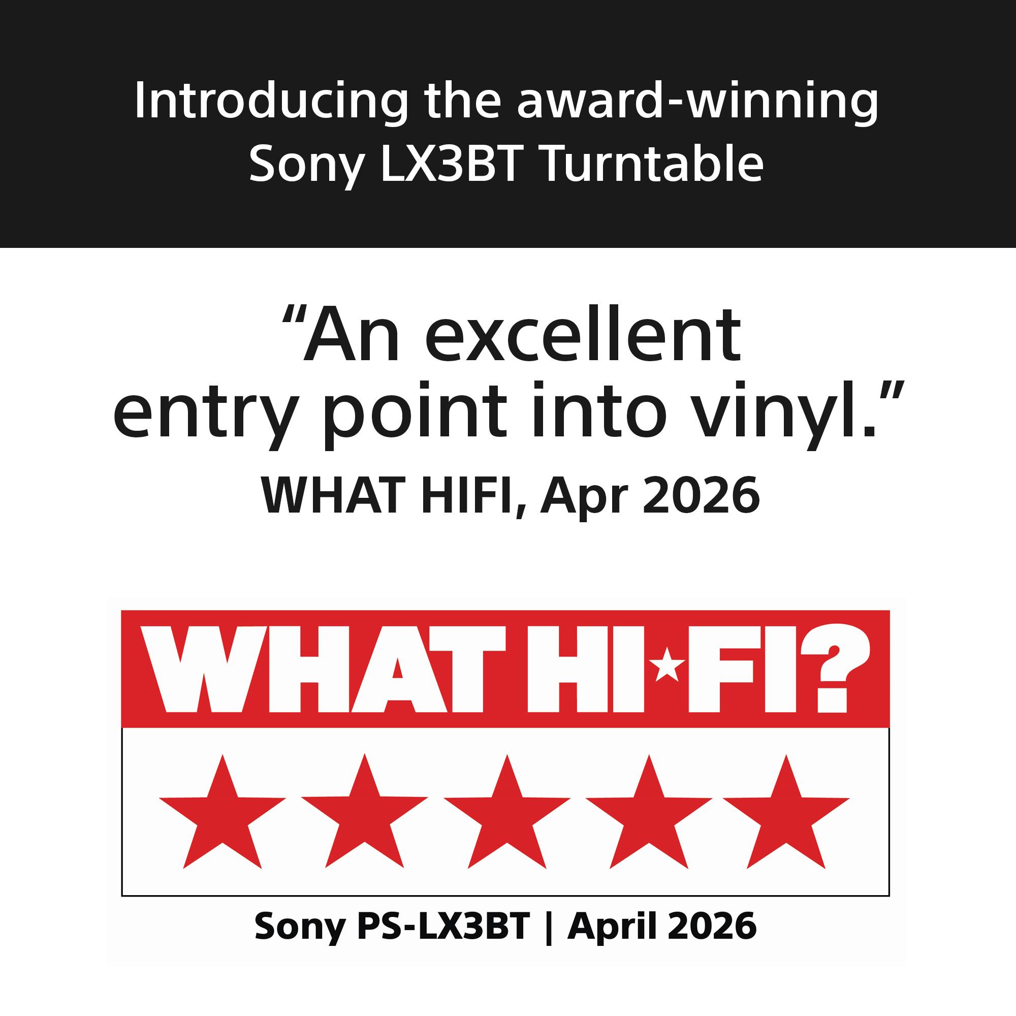 Sony PS-LX3BT Bluetooth Turntable