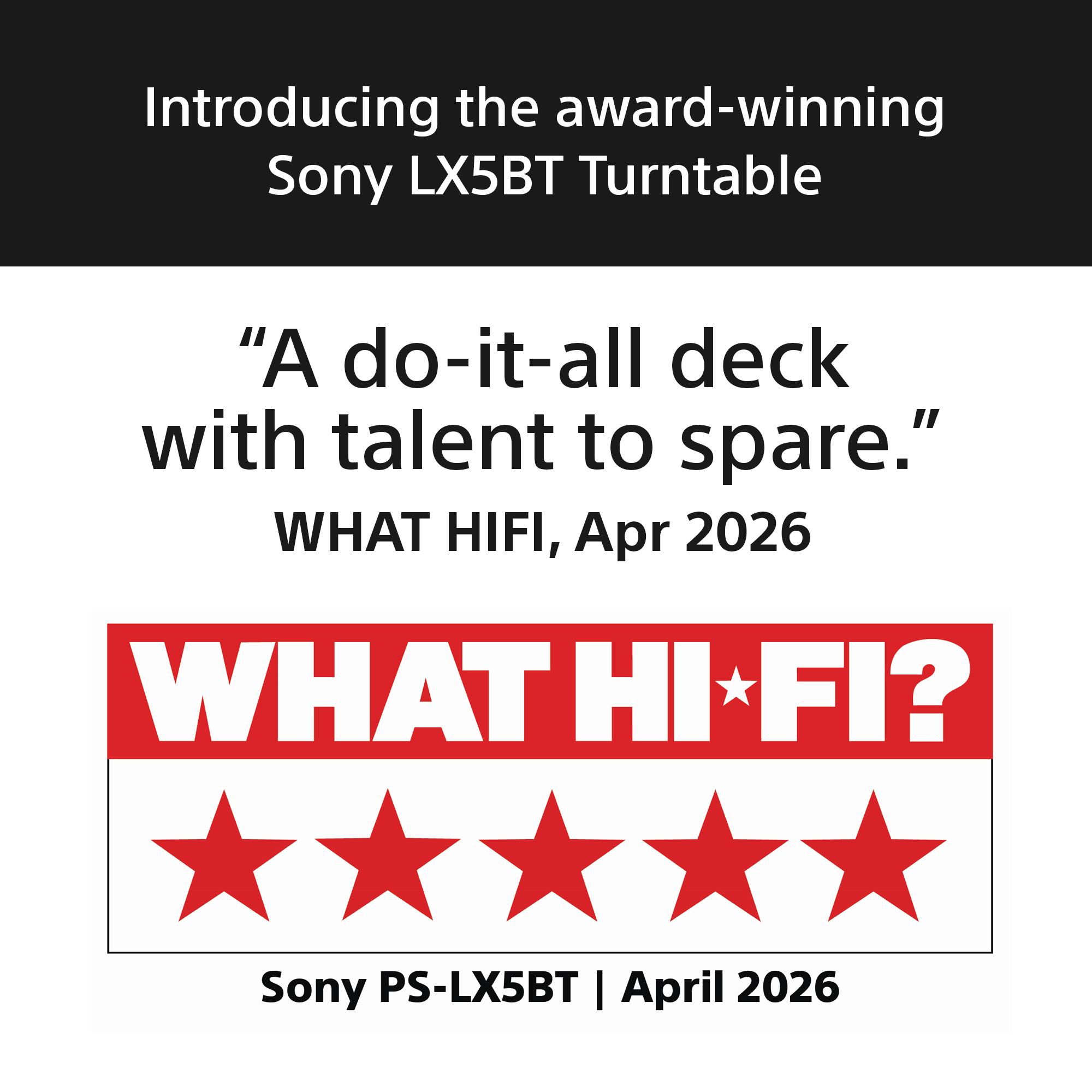 Sony PS-LX5BT Bluetooth Turntable