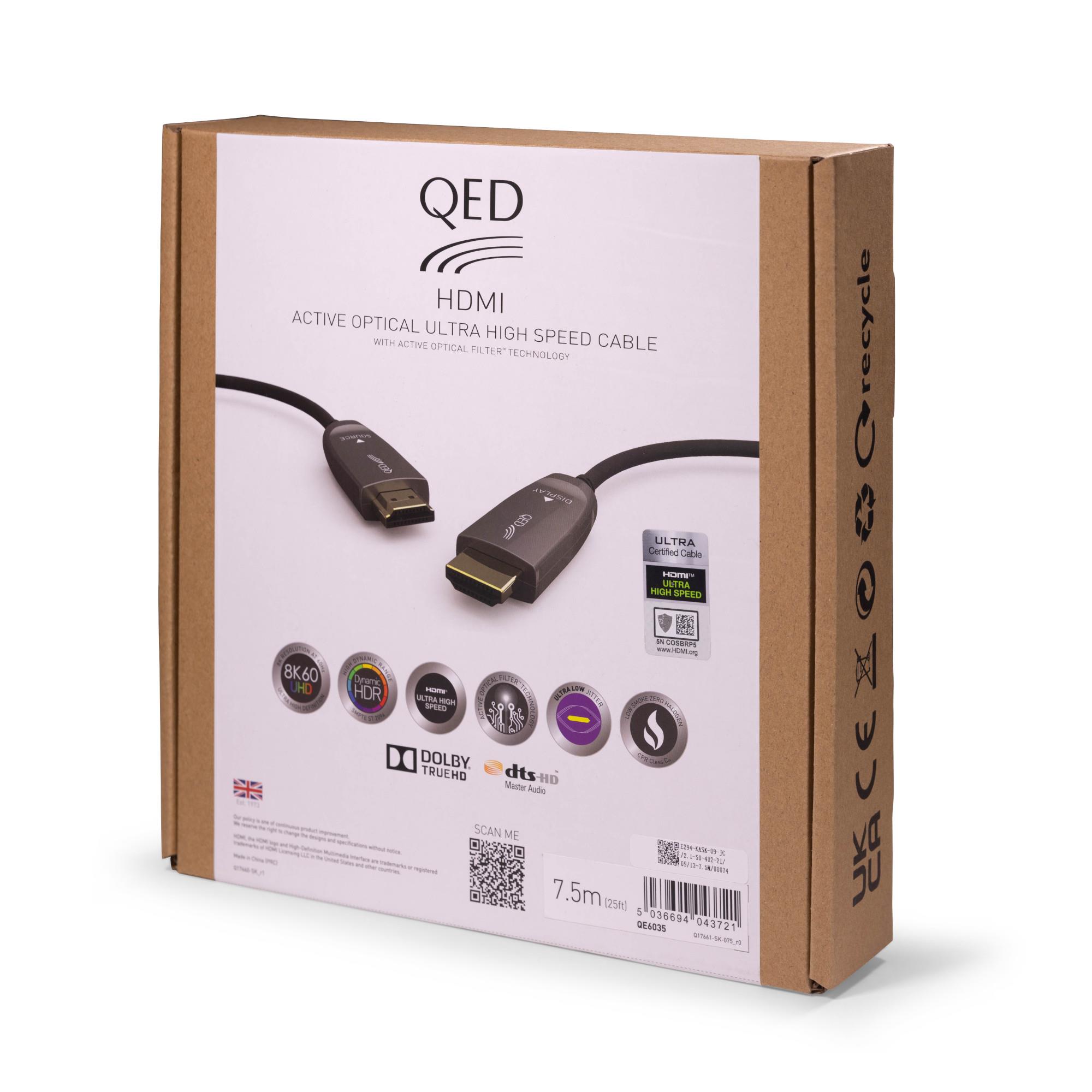 QED Performance Optical Ultra HS HDMI (12m) HDMI Cable