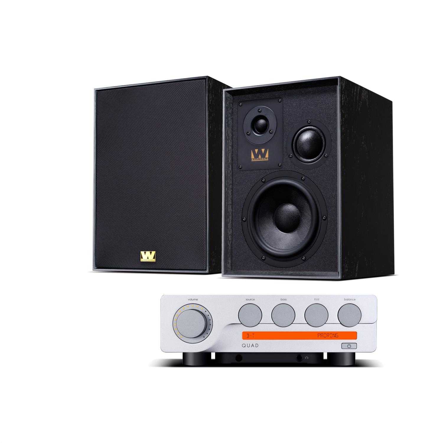 Quad 3 Integrated Amplifier Wharfedale Super Denton Speakers