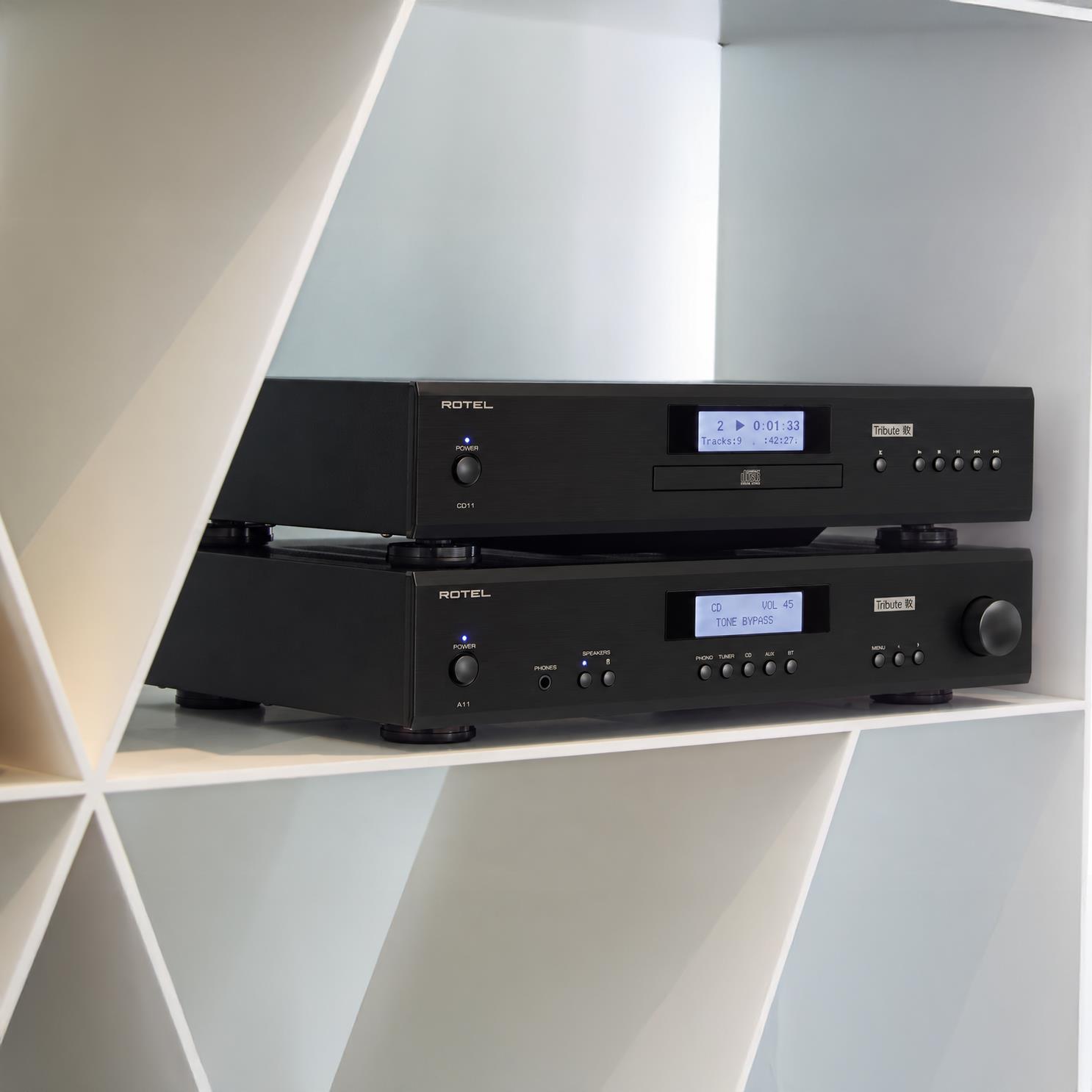 Rotel CD11 Tribute CD Player A11 Tribute Amplifier
