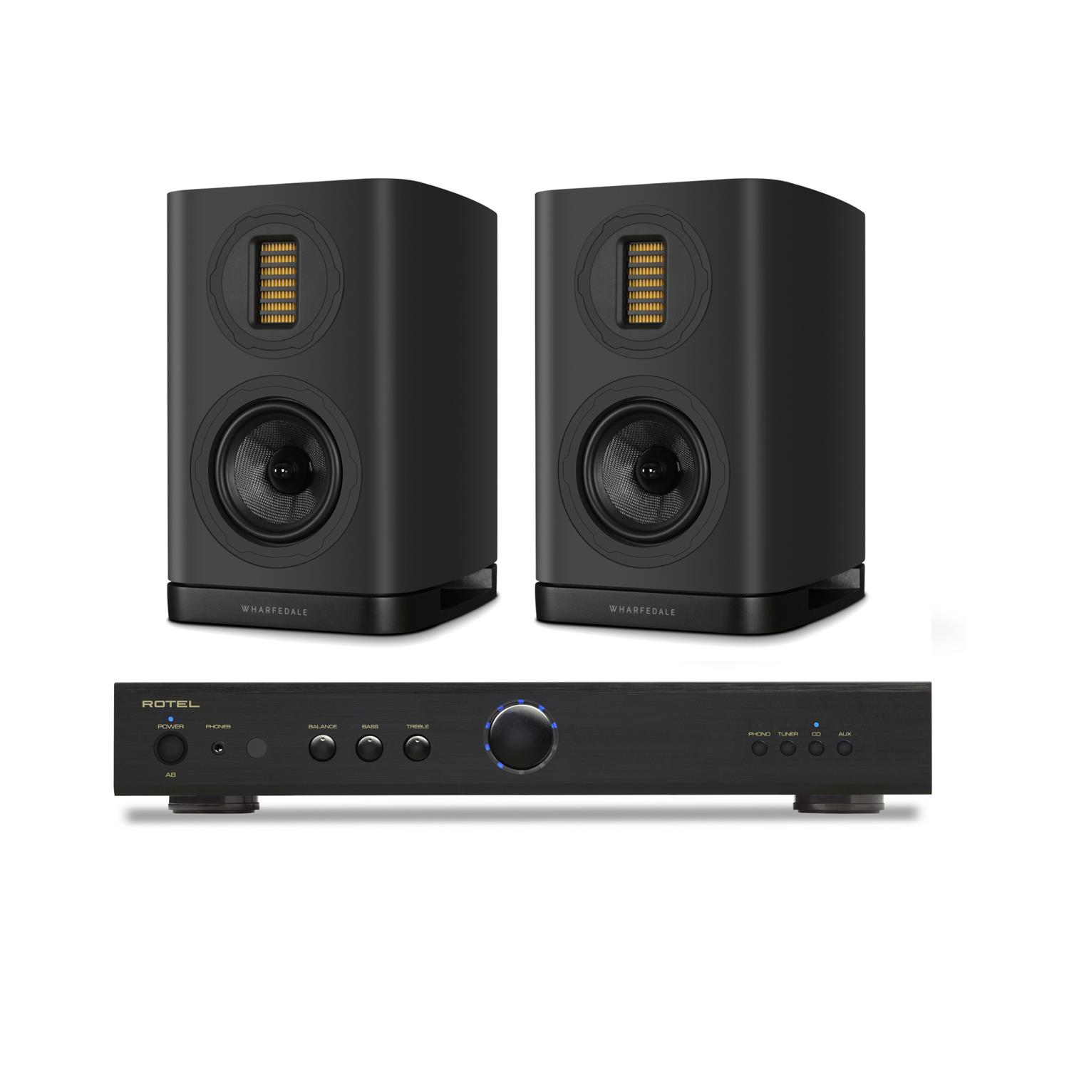 Rotel A8 Amplifier Wharfedale EVO 5.1 Speakers