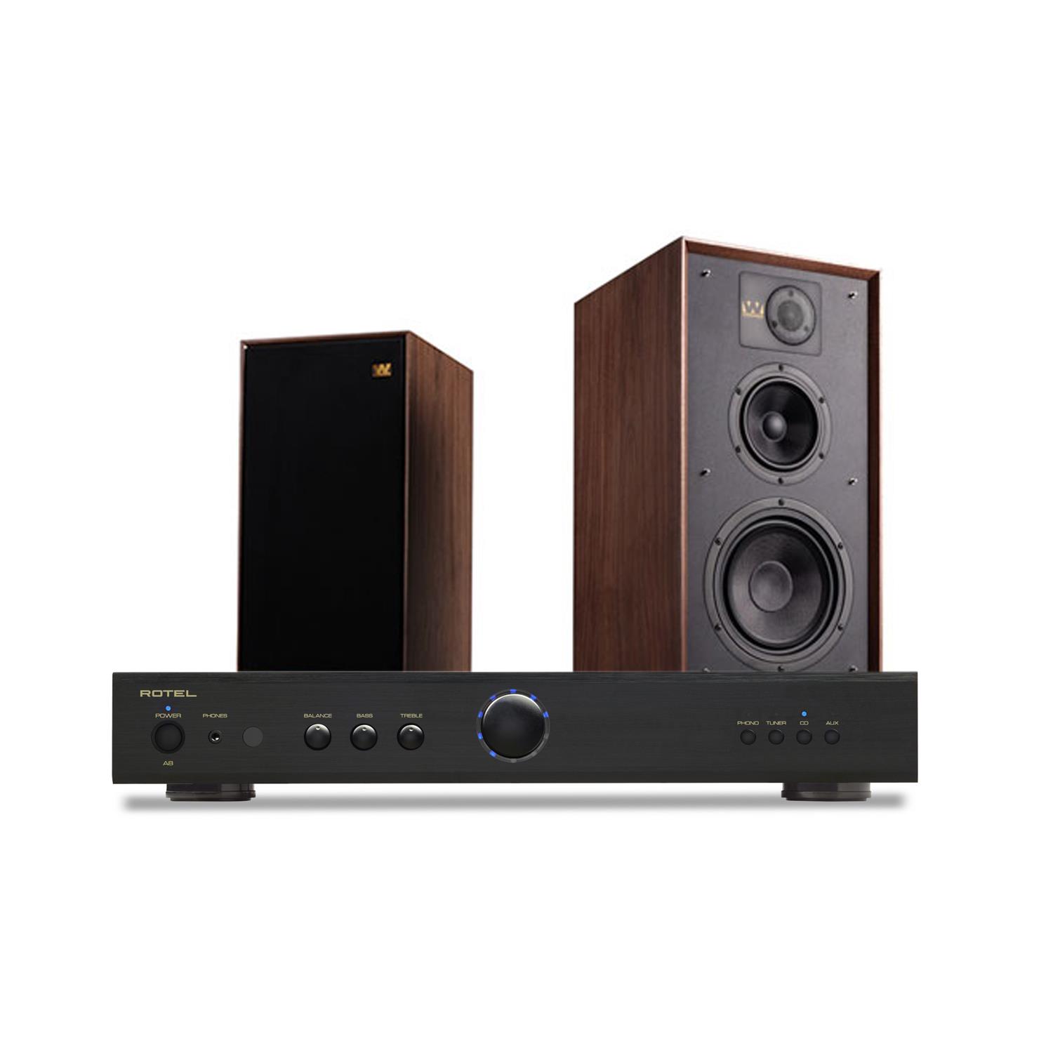 Rotel A8 Amplifier Wharfedale LINTON Speakers