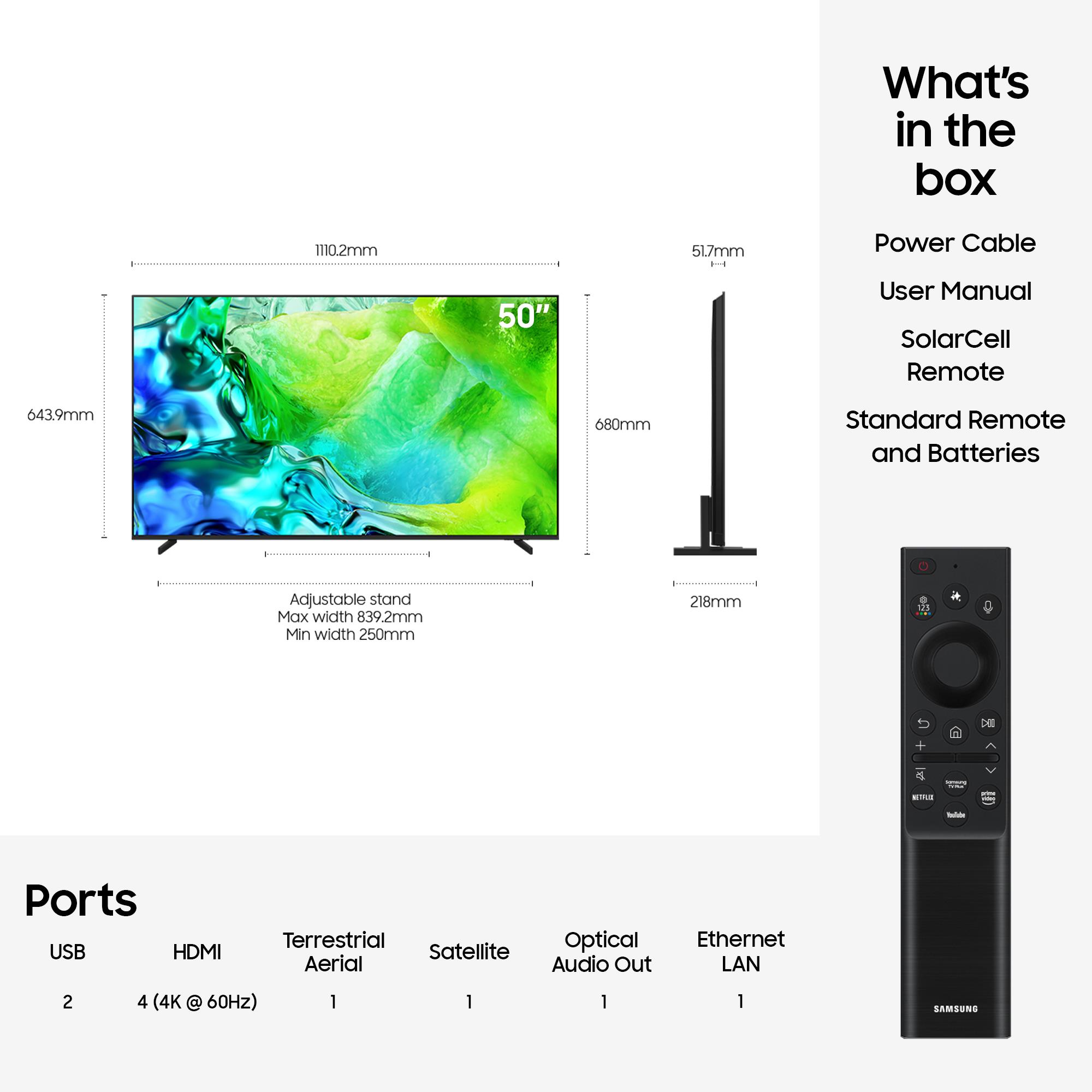 Samsung QE50QN80H 50" 4K UHD QLED TV